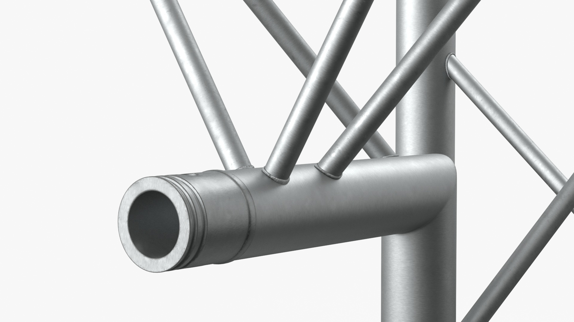 3D model Industrial Triangular Truss Modular