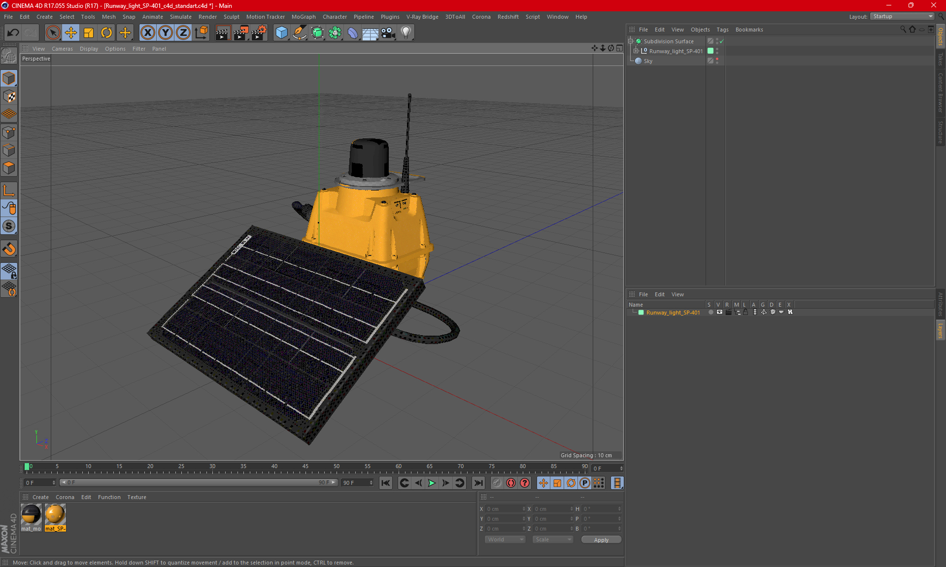 Runway light SP-401 3D model