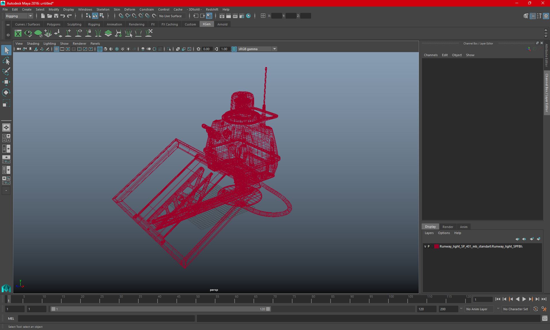 Runway light SP-401 3D model