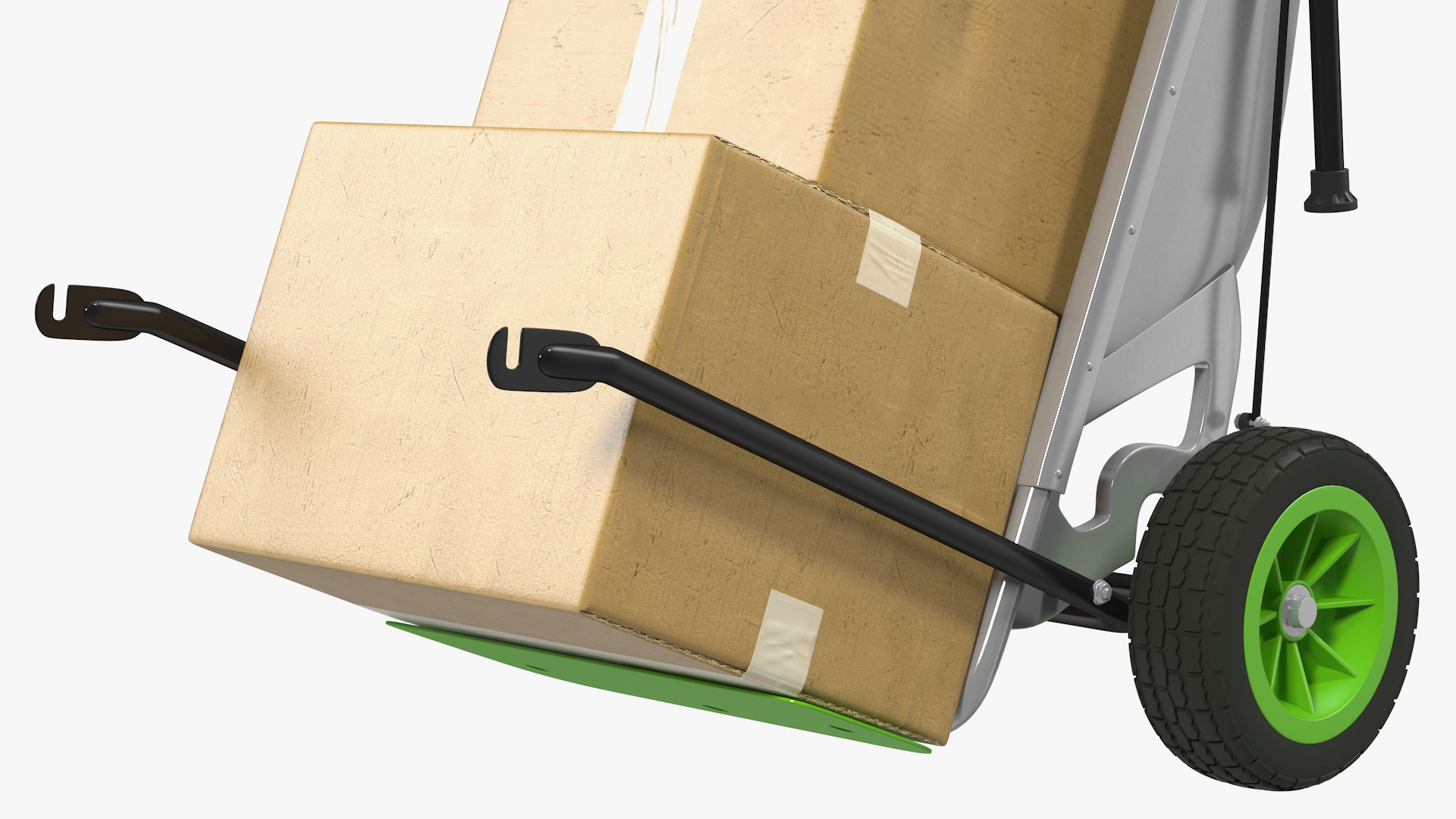 3D model Garden Cart with Cardboard Box