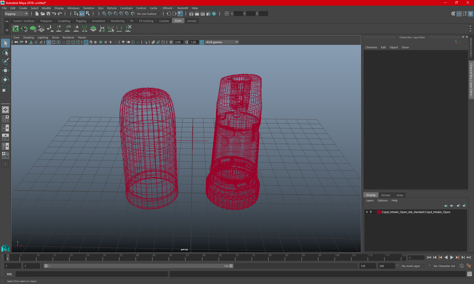Asthma Inhaler Symbicort Open 3D model