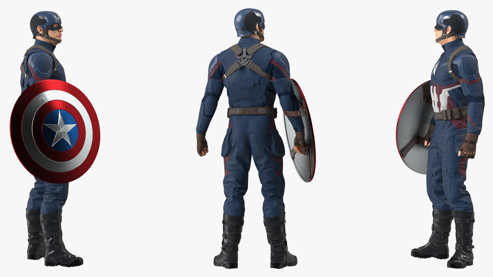 Captain America Standing 3D model