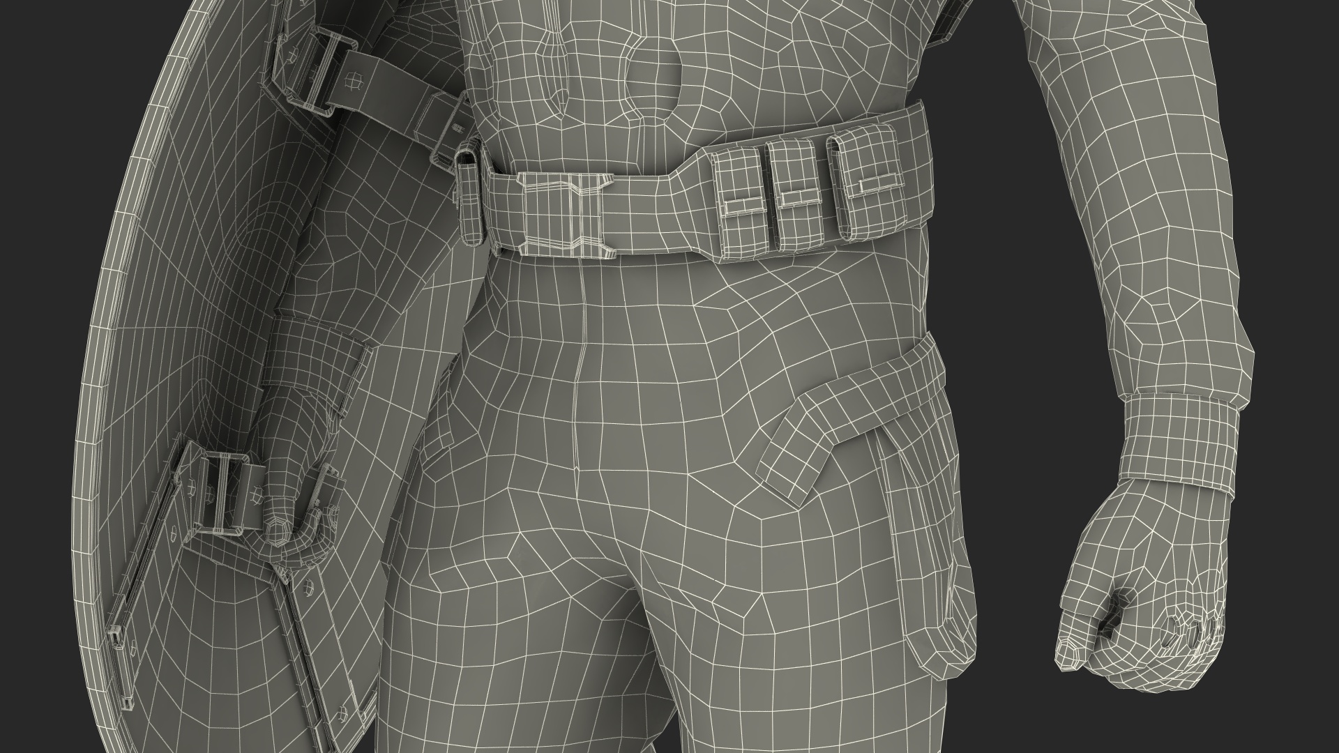 Captain America Standing 3D model