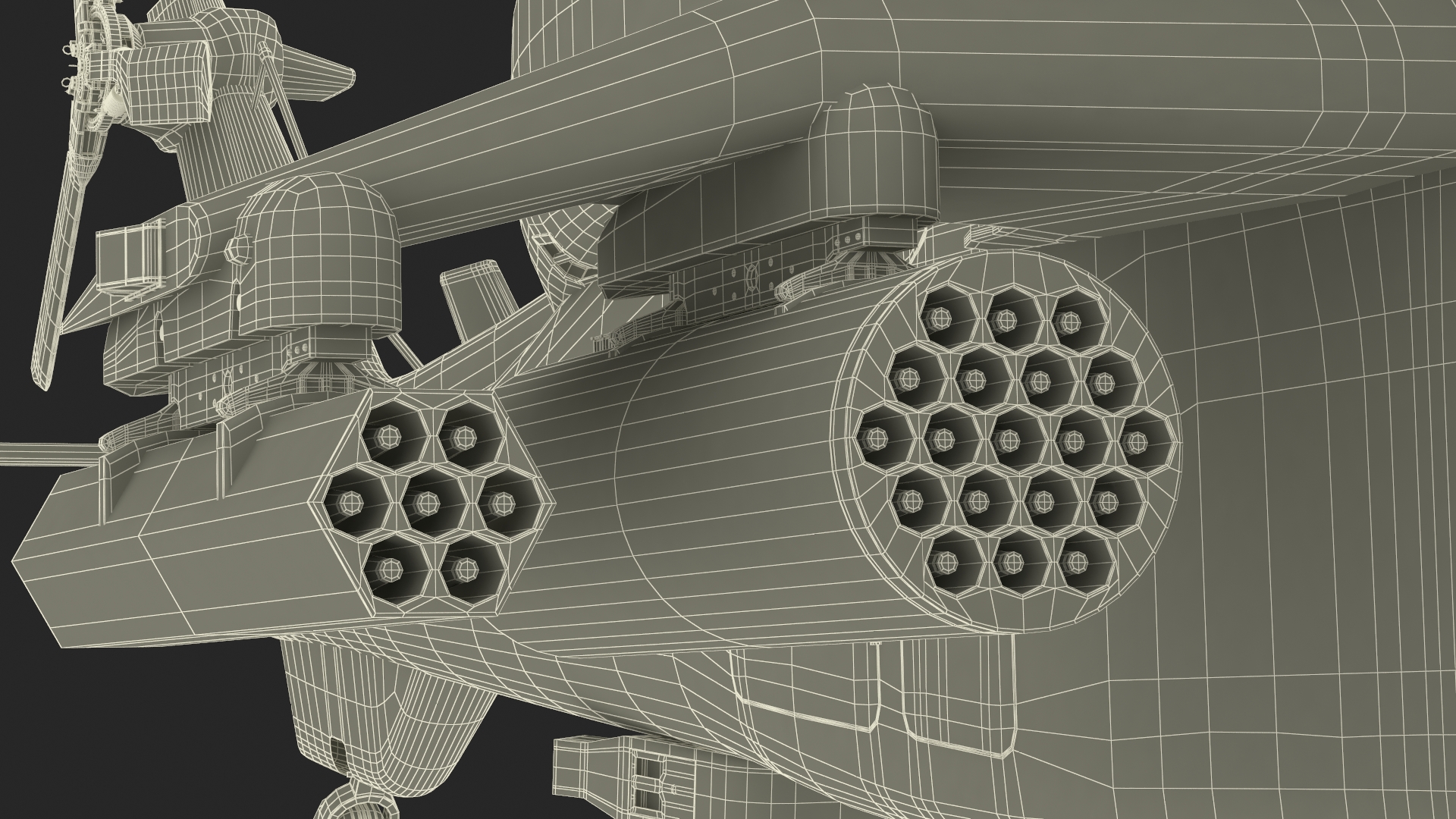 Eurocopter Tiger EC665 Black with Pilot 3D model