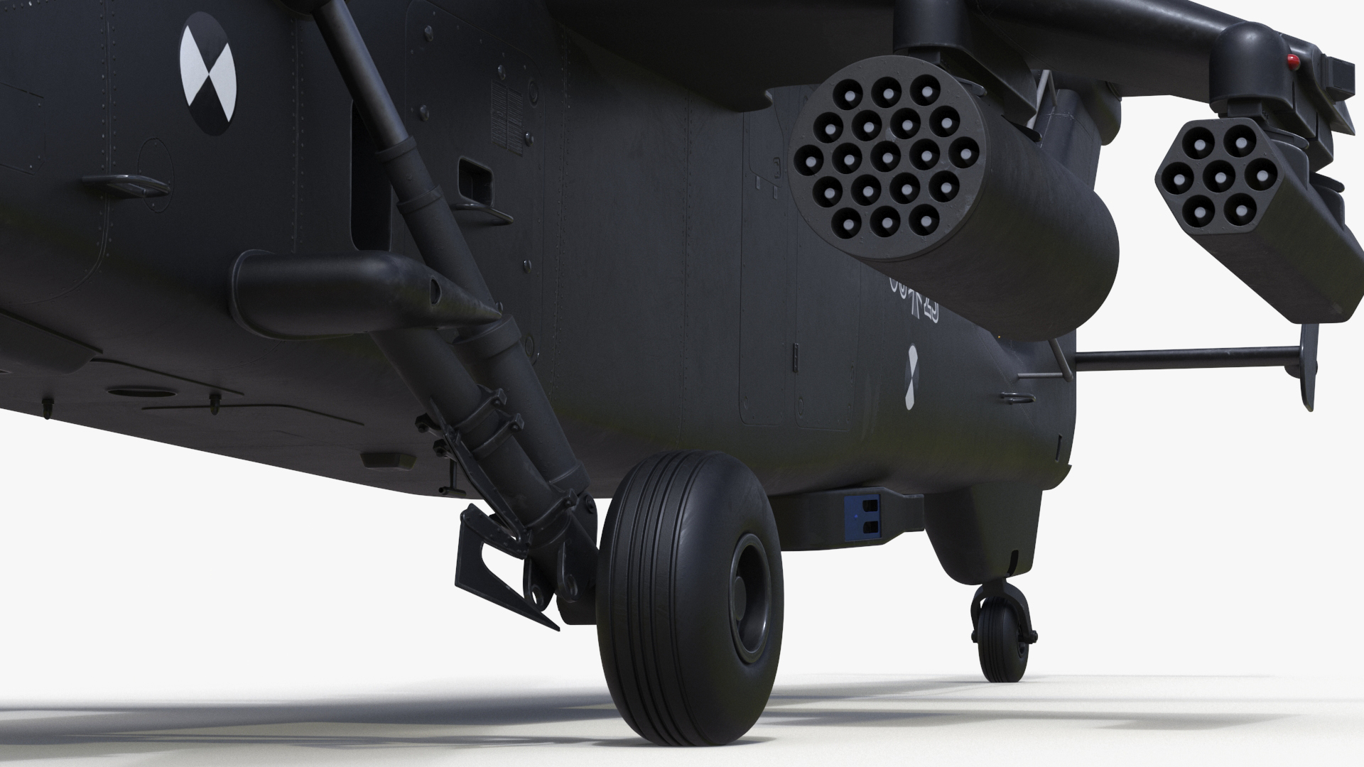 Eurocopter Tiger EC665 Black with Pilot 3D model
