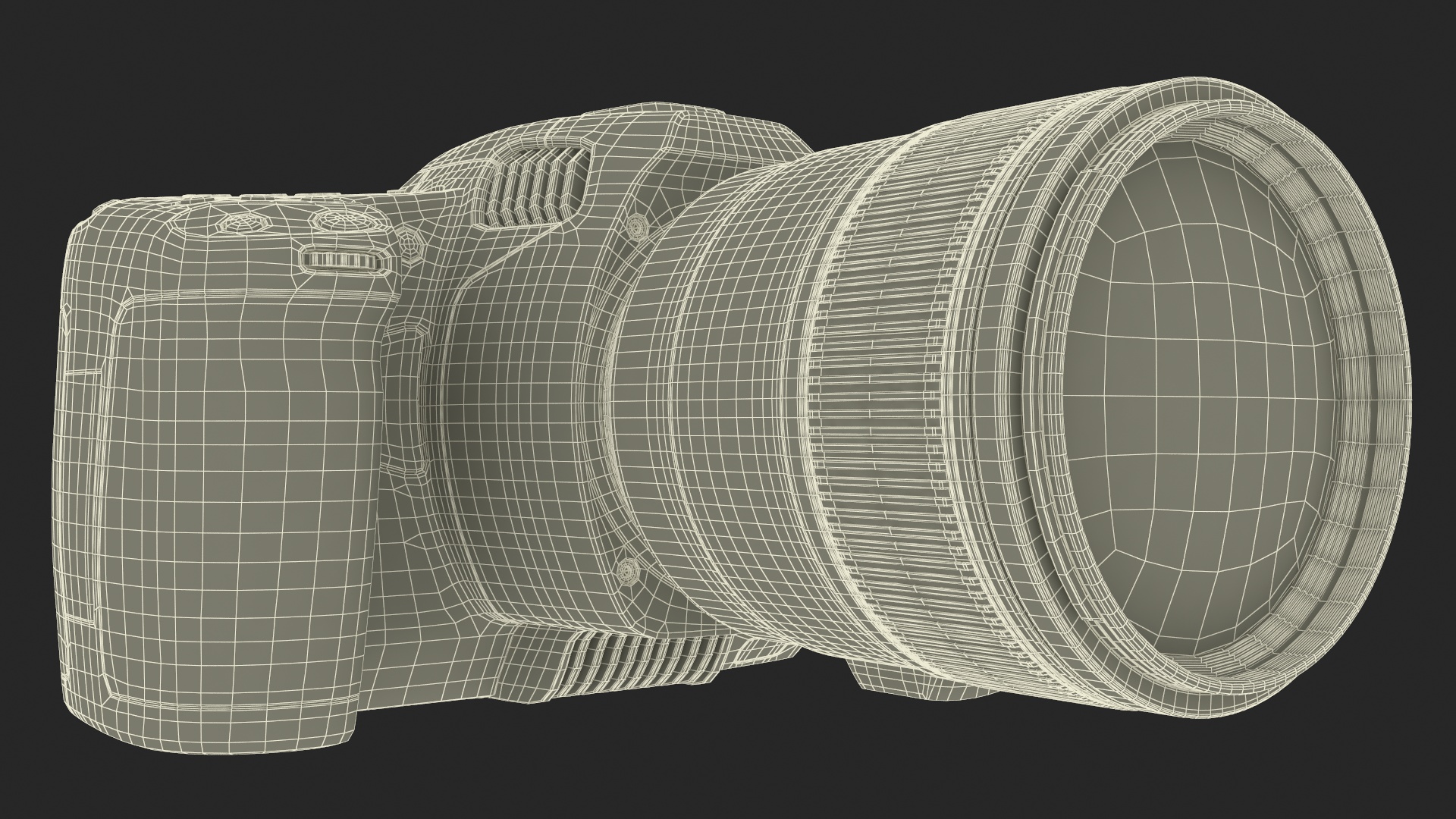 Camera Blackmagic Design 6K G2 Light On with Lens 3D model