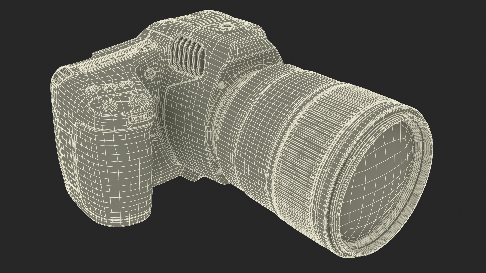 Camera Blackmagic Design 6K G2 Light On with Lens 3D model