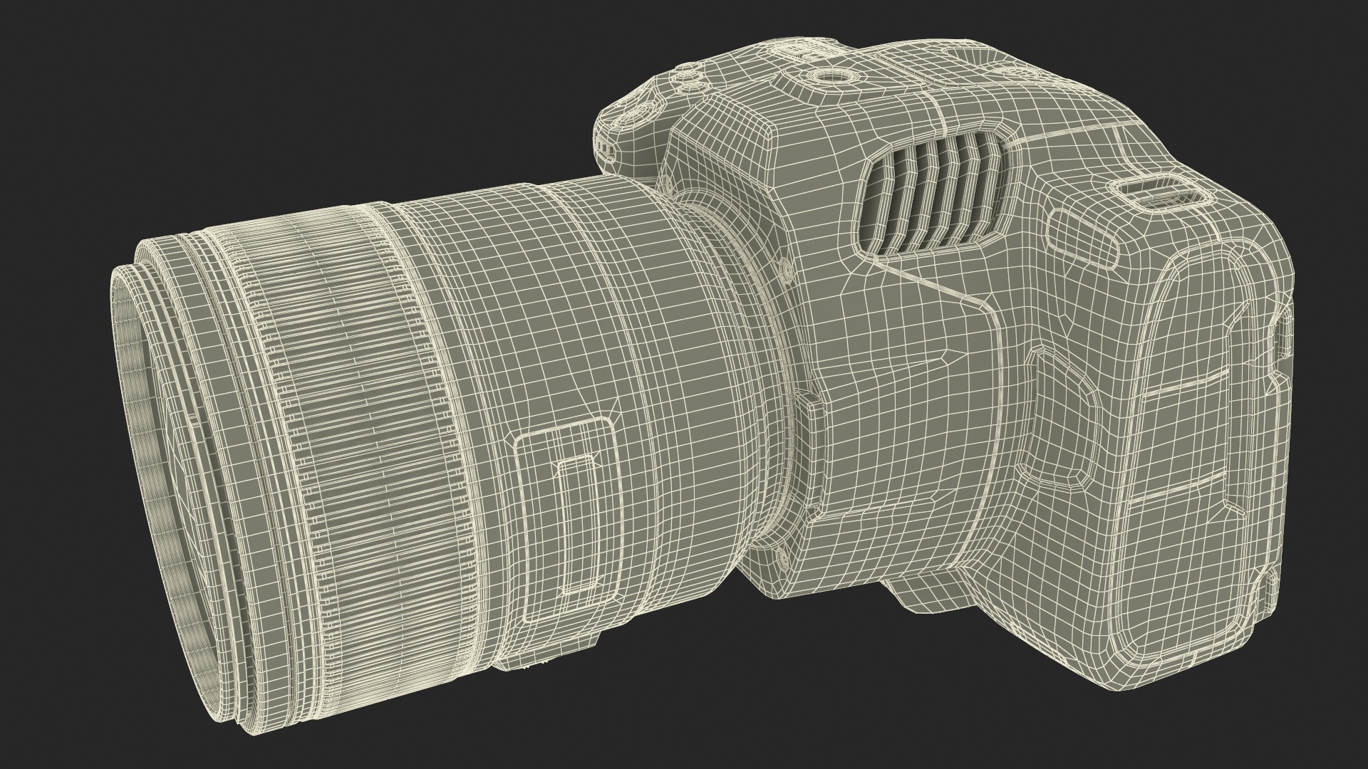 Camera Blackmagic Design 6K G2 Light On with Lens 3D model