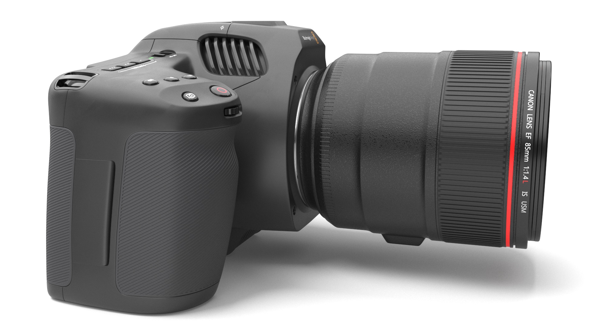 Camera Blackmagic Design 6K G2 Light On with Lens 3D model