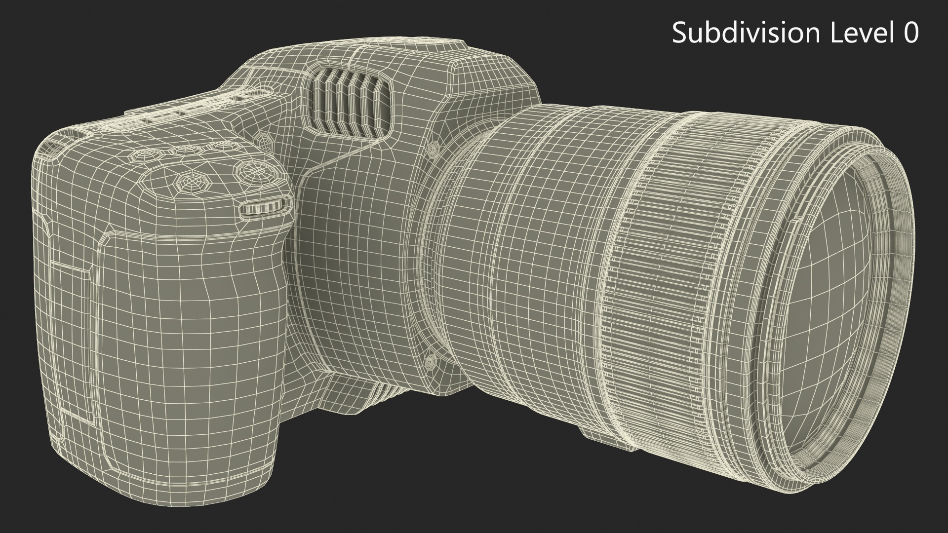 Camera Blackmagic Design 6K G2 Light On with Lens 3D model