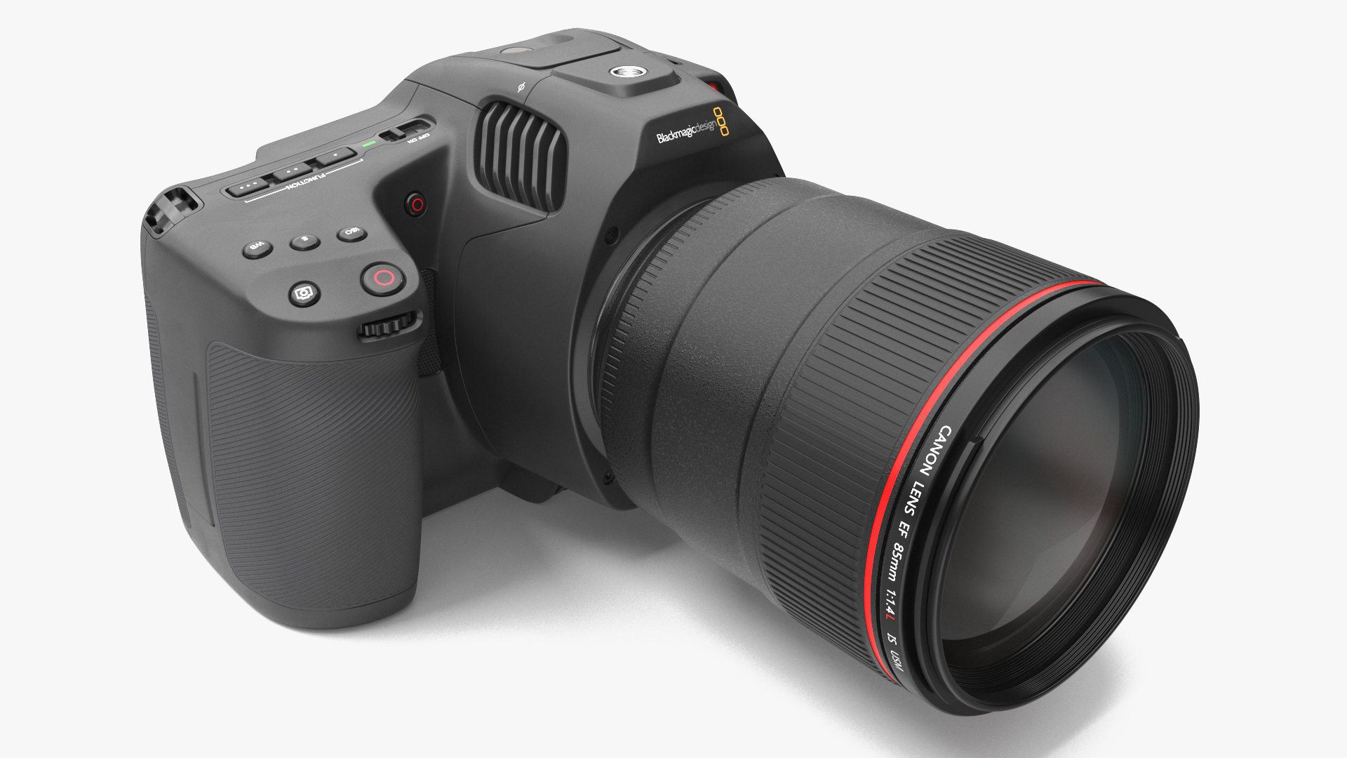 Camera Blackmagic Design 6K G2 Light On with Lens 3D model