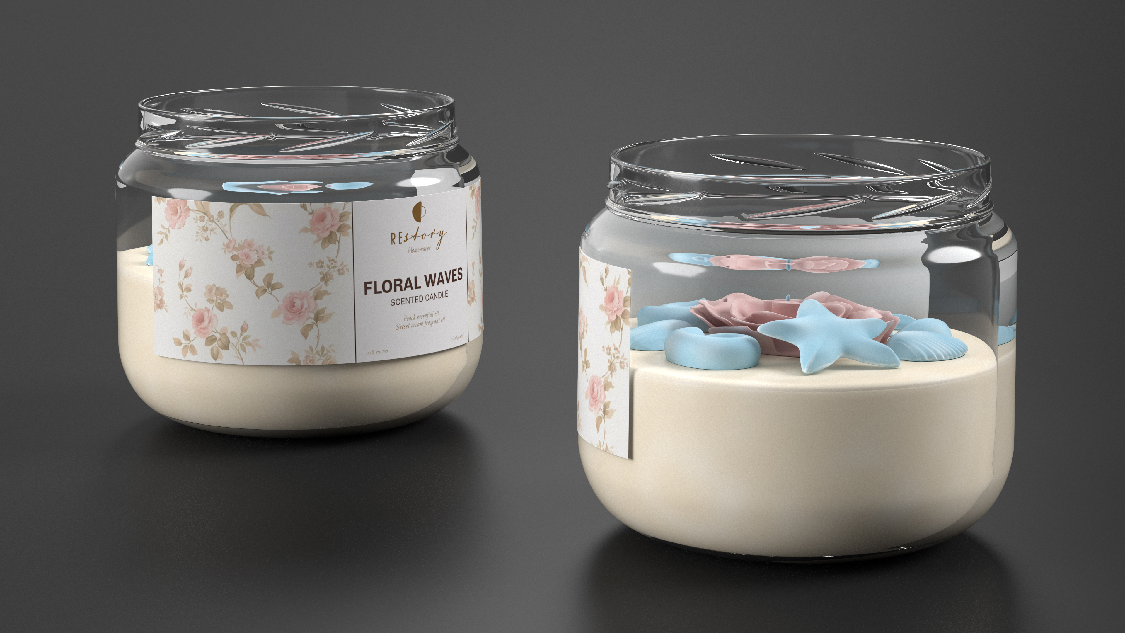 3D Jar Candle ReStory Open model