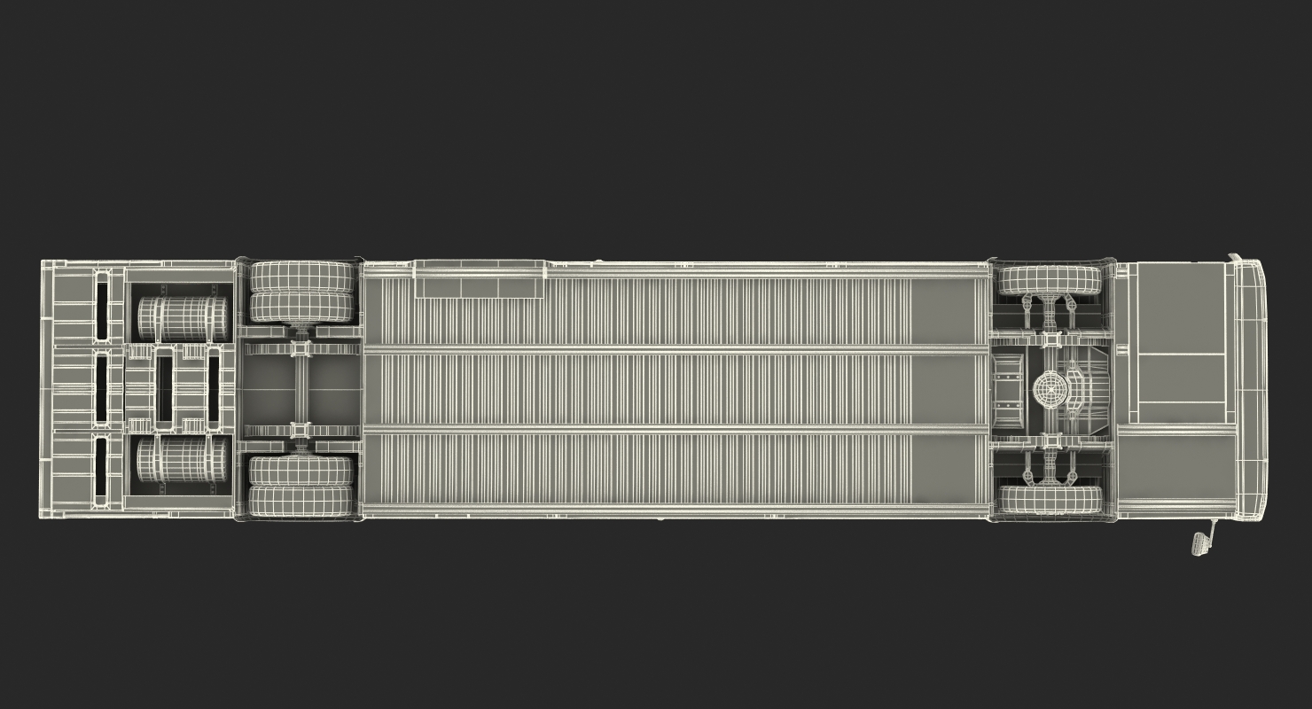 Flxible Metro D Transit Bus Rigged 3D model