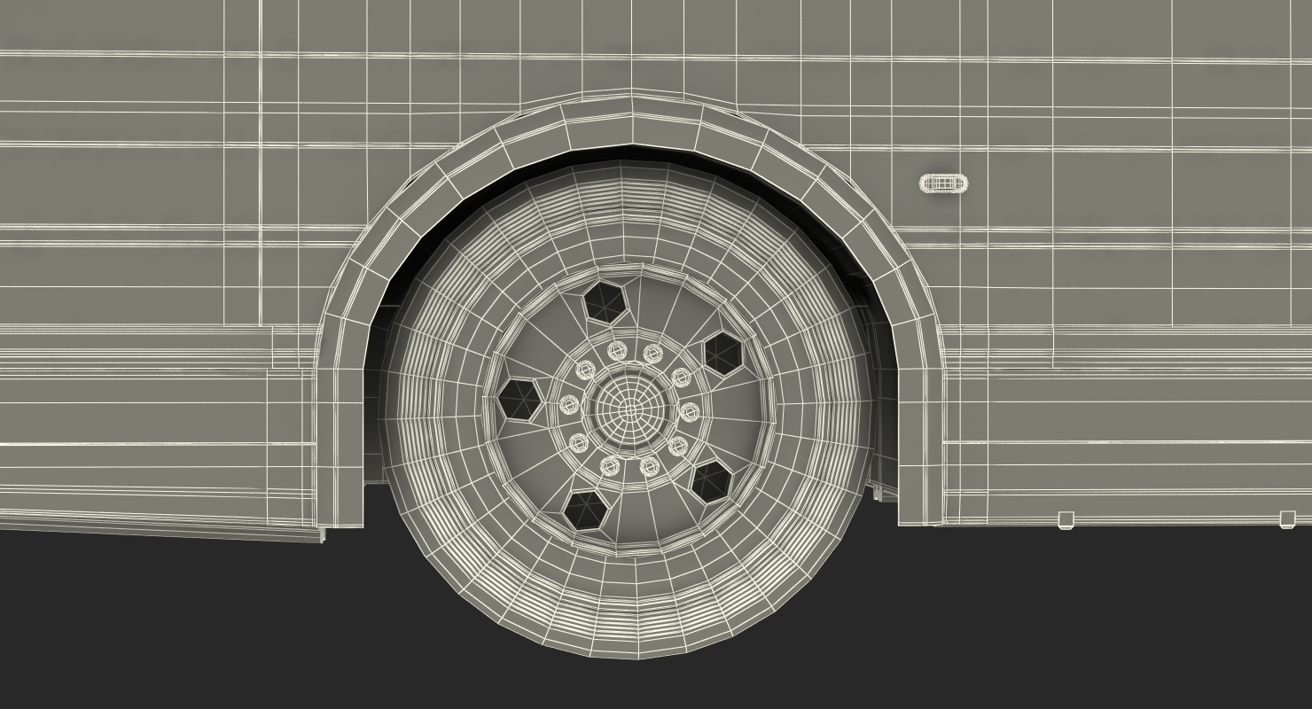 Flxible Metro D Transit Bus Rigged 3D model