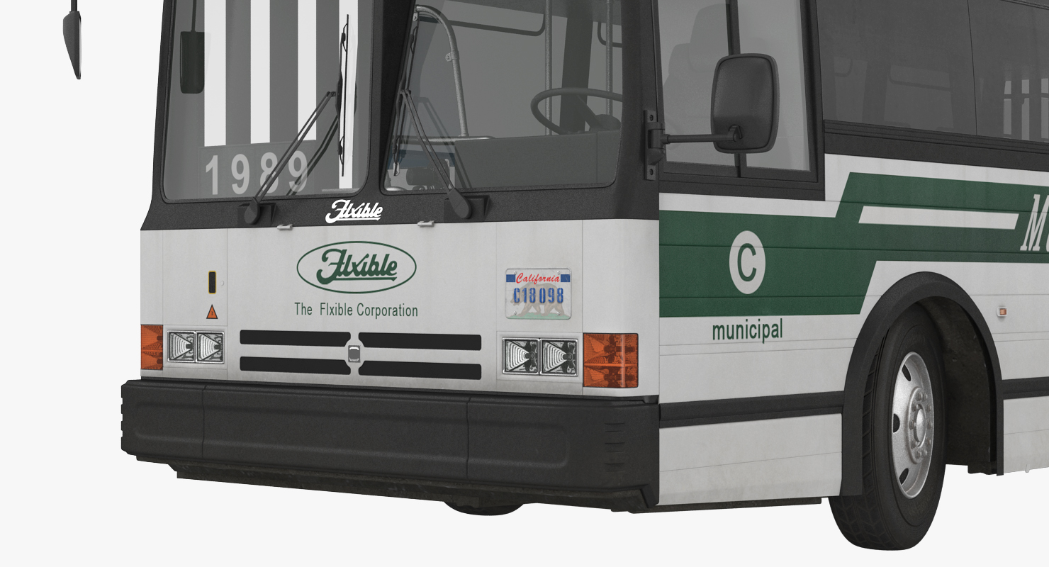 Flxible Metro D Transit Bus Rigged 3D model