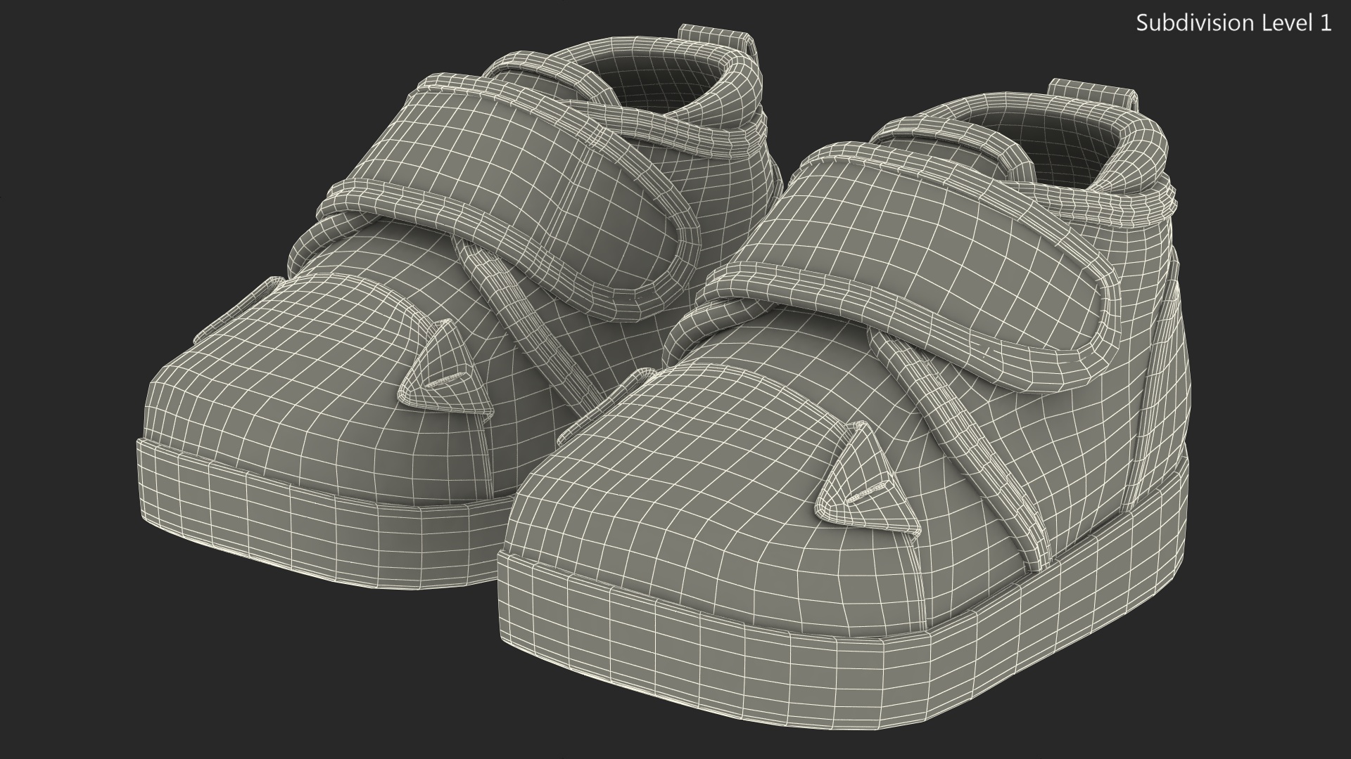 Cute Pig Kids Shoes 3D model