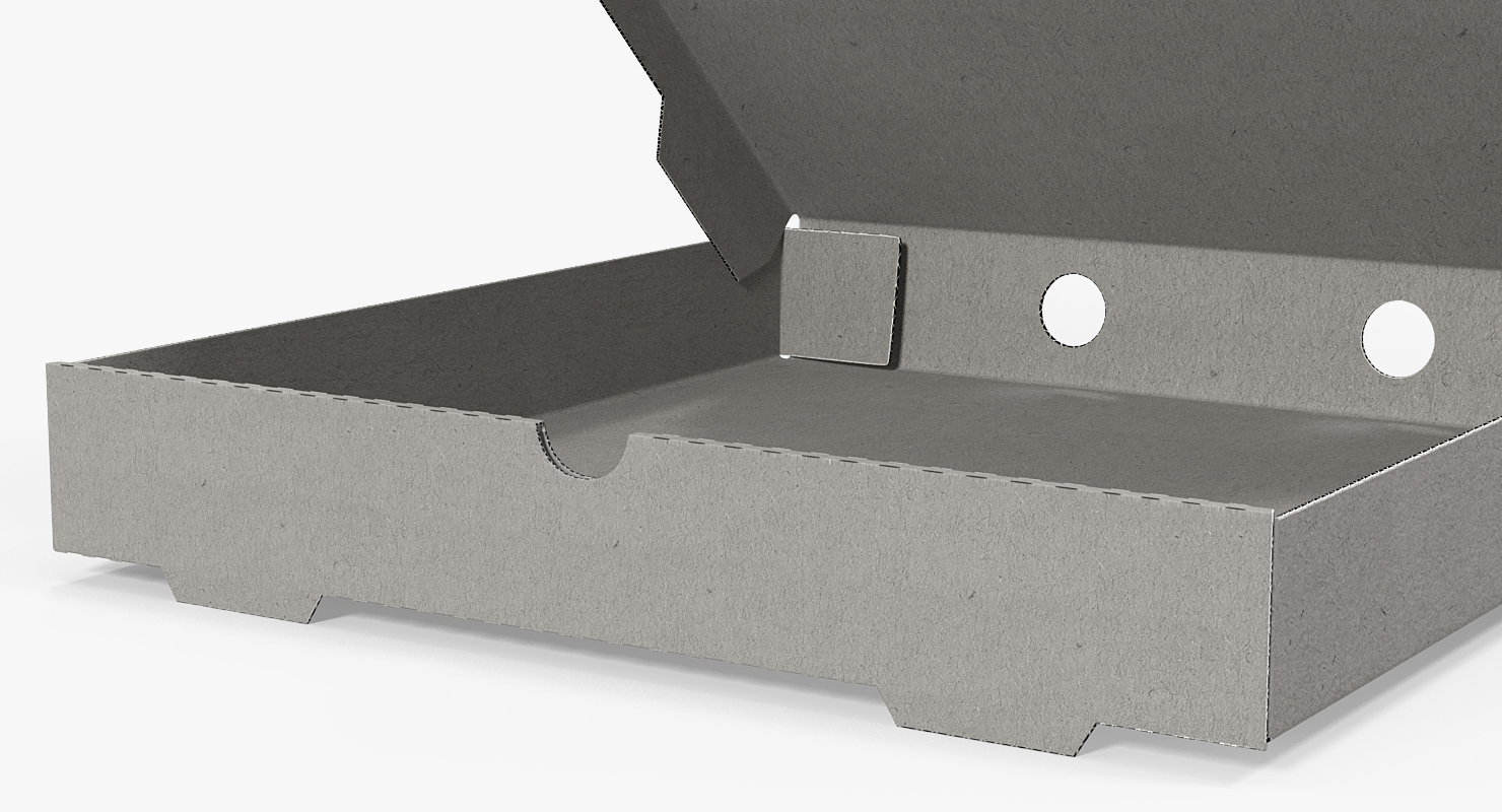 Paper Pizza Carton Box 3D