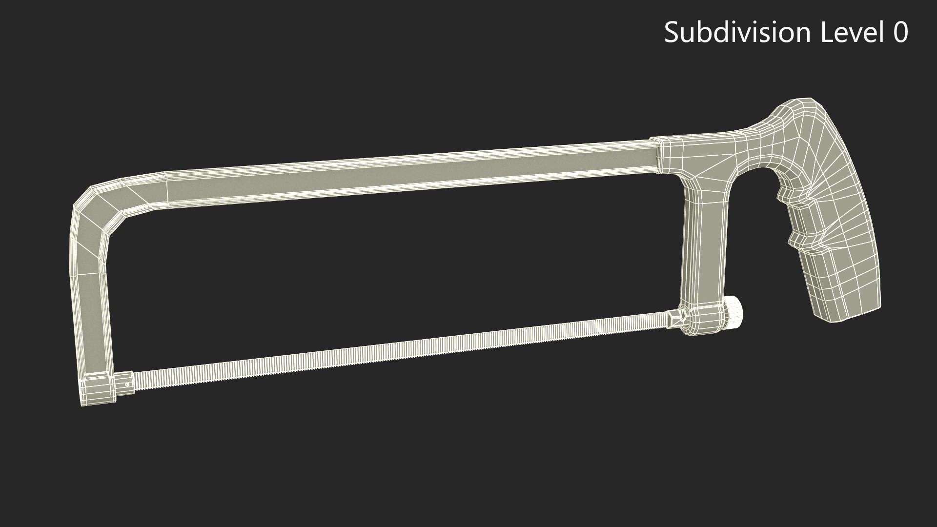 3D Hand Saw Tool model