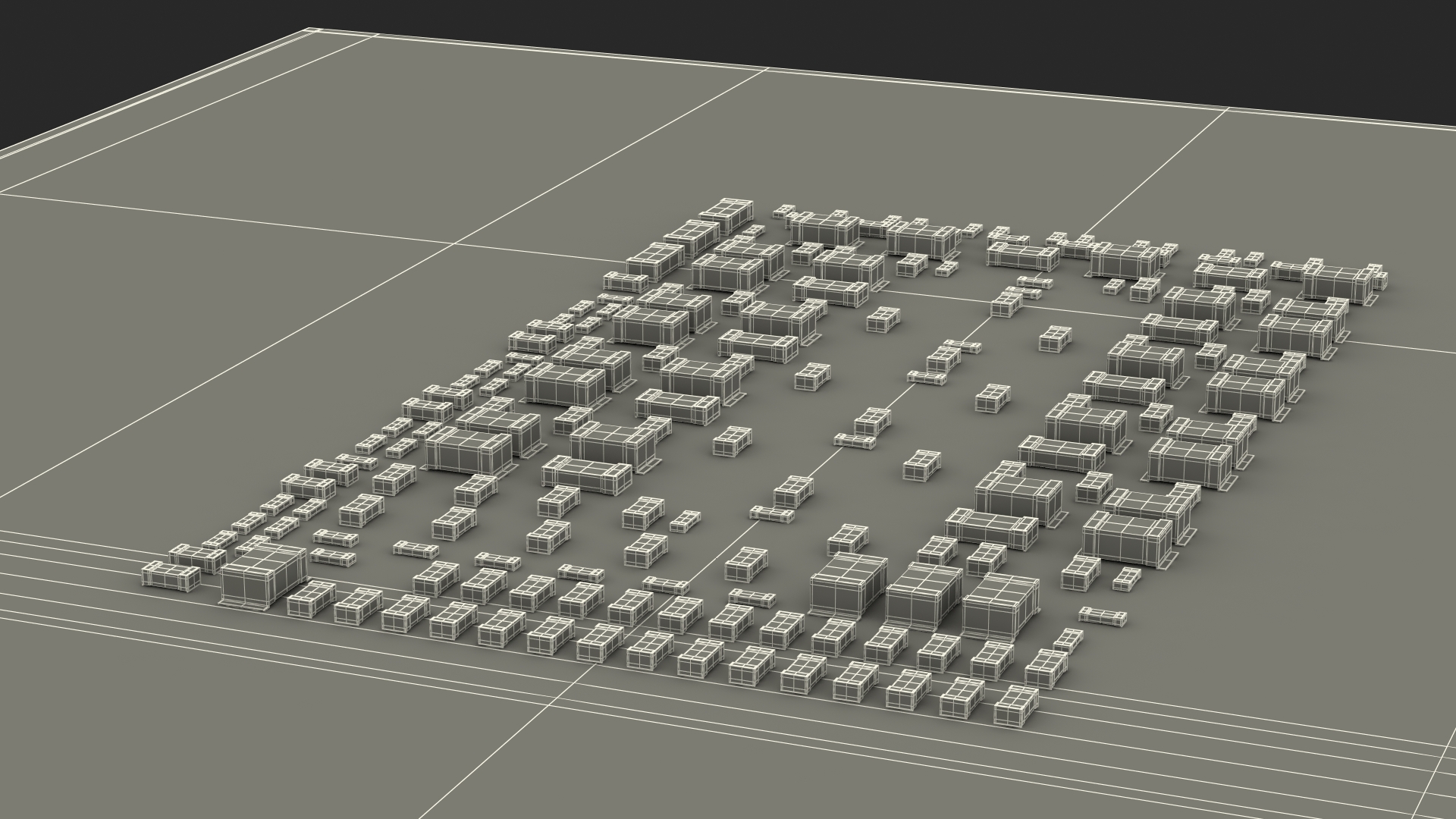 Land Grid Array CPU 3D model