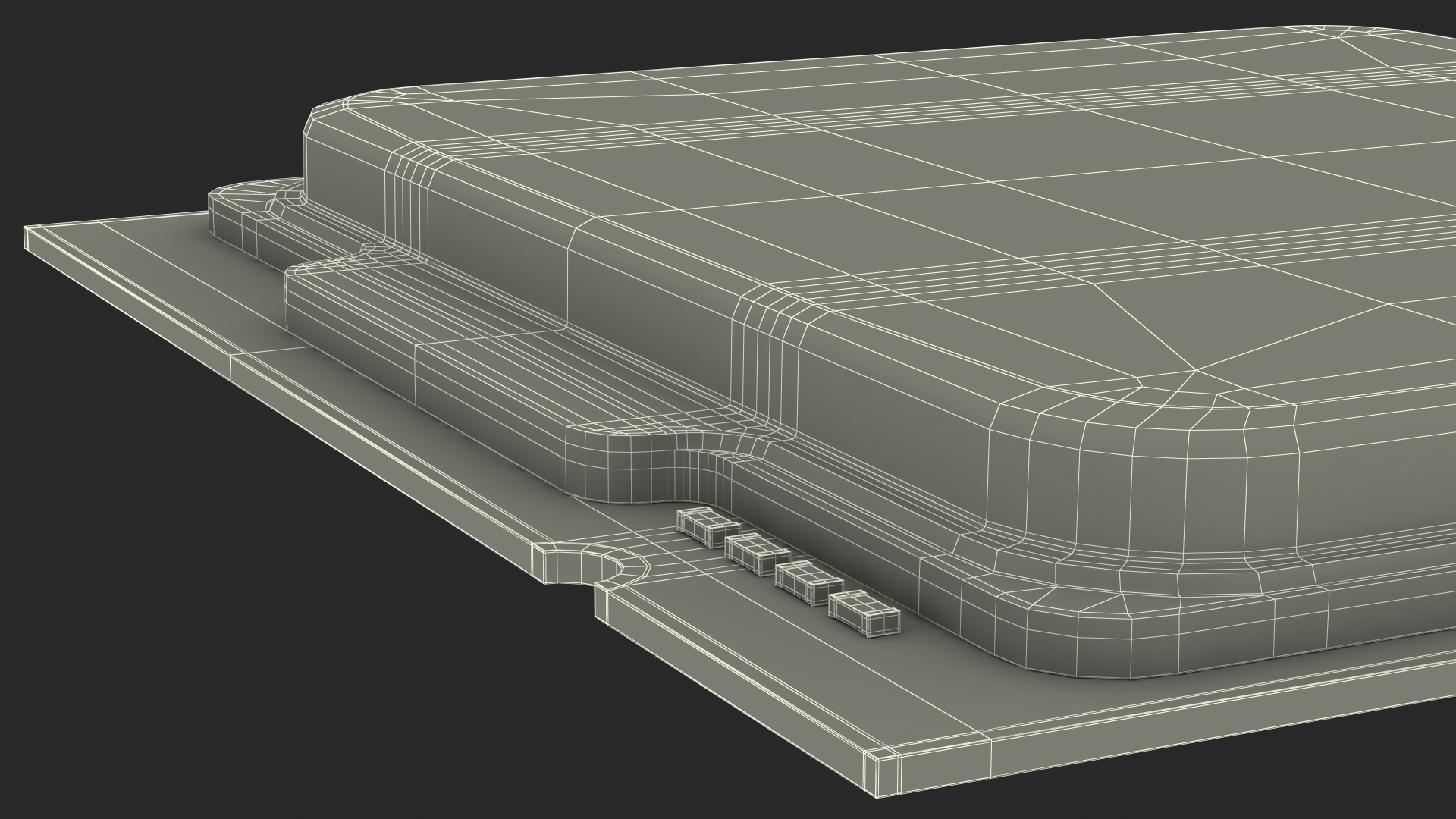 Land Grid Array CPU 3D model