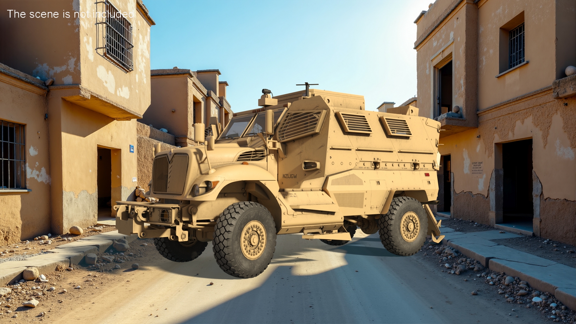 Military Armored Vehicle Sandy Rigged 3D