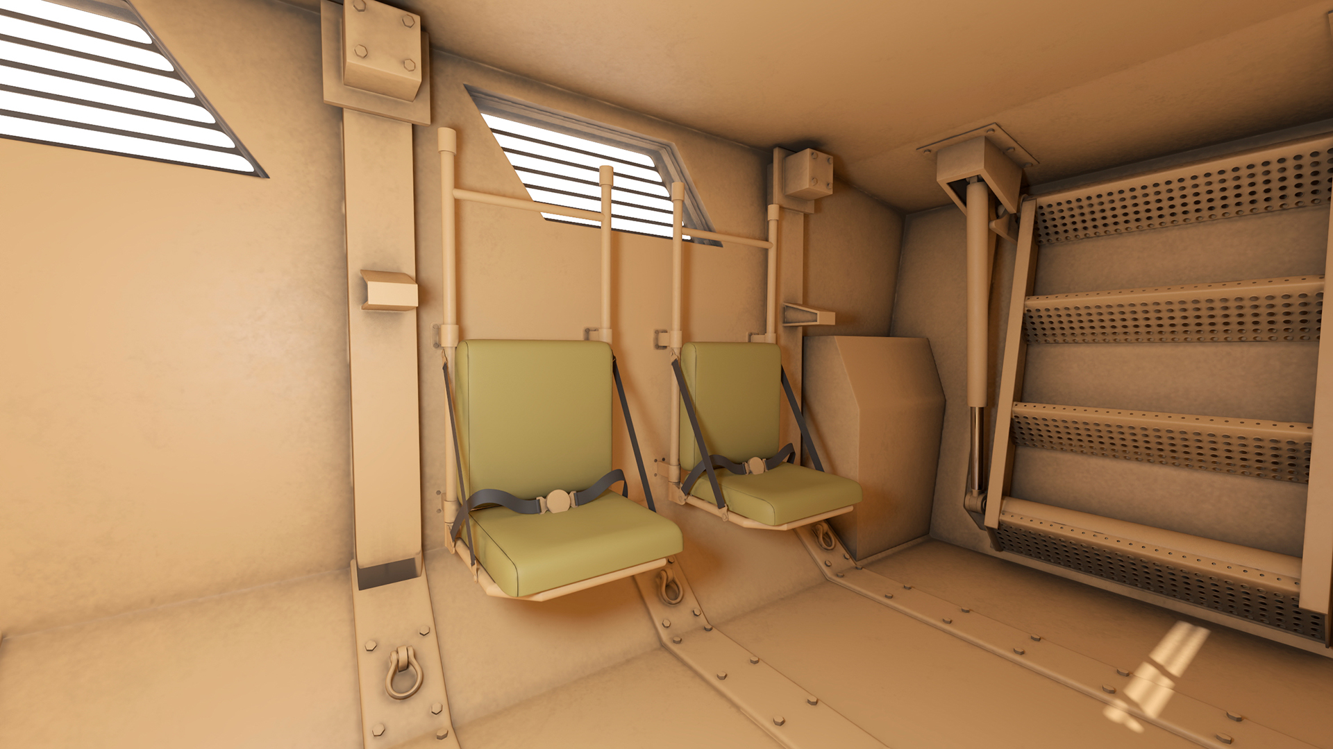 Military Armored Vehicle Sandy Rigged 3D