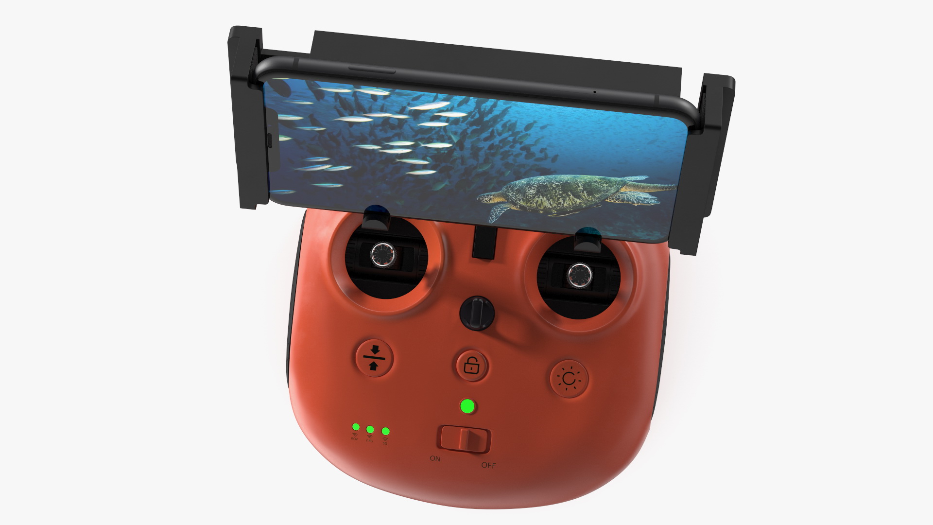 3D Underwater Drone Controller With Smartphone model