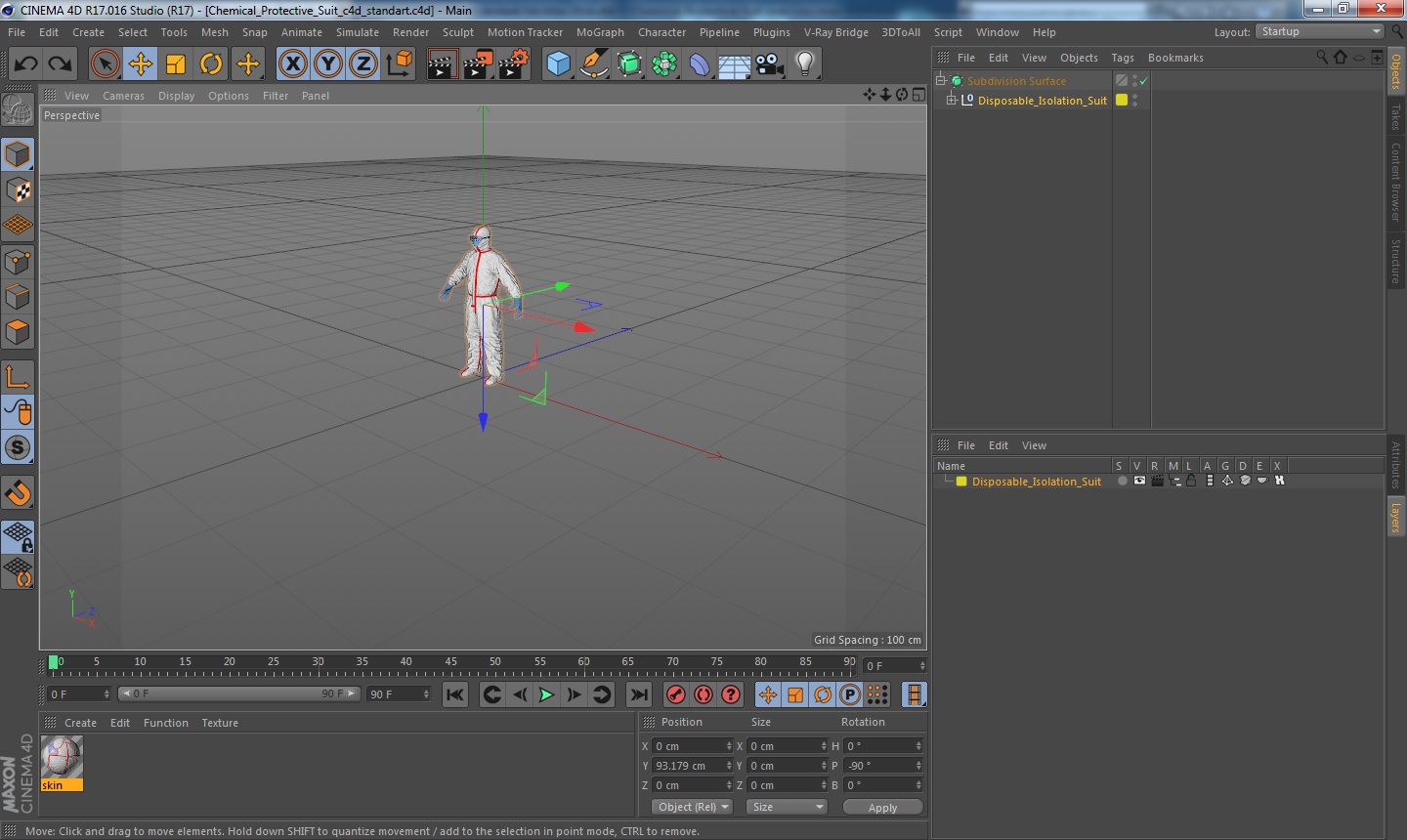 Chemical Protective Suit 3D model