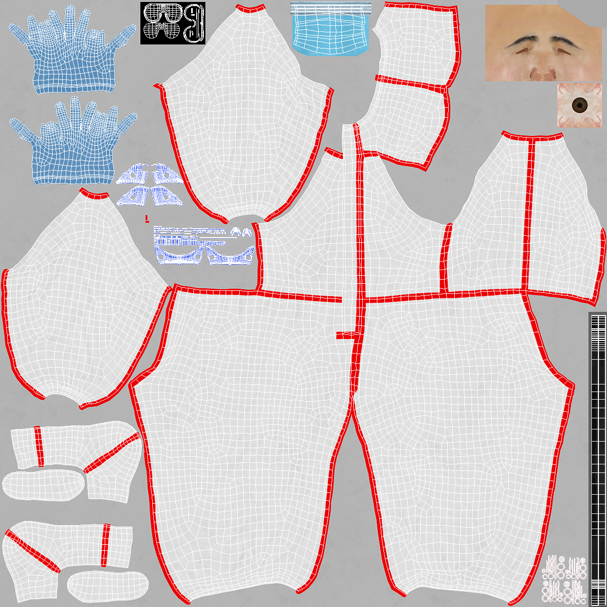 Chemical Protective Suit 3D model