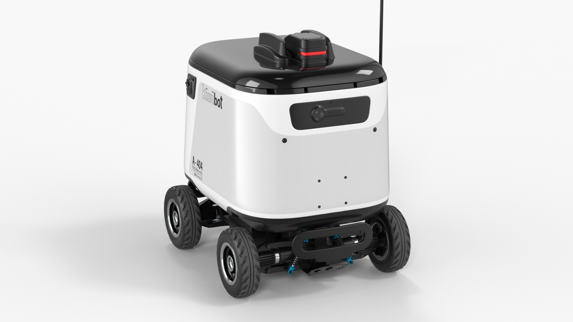 3D Delivery Robot Kiwibot White model
