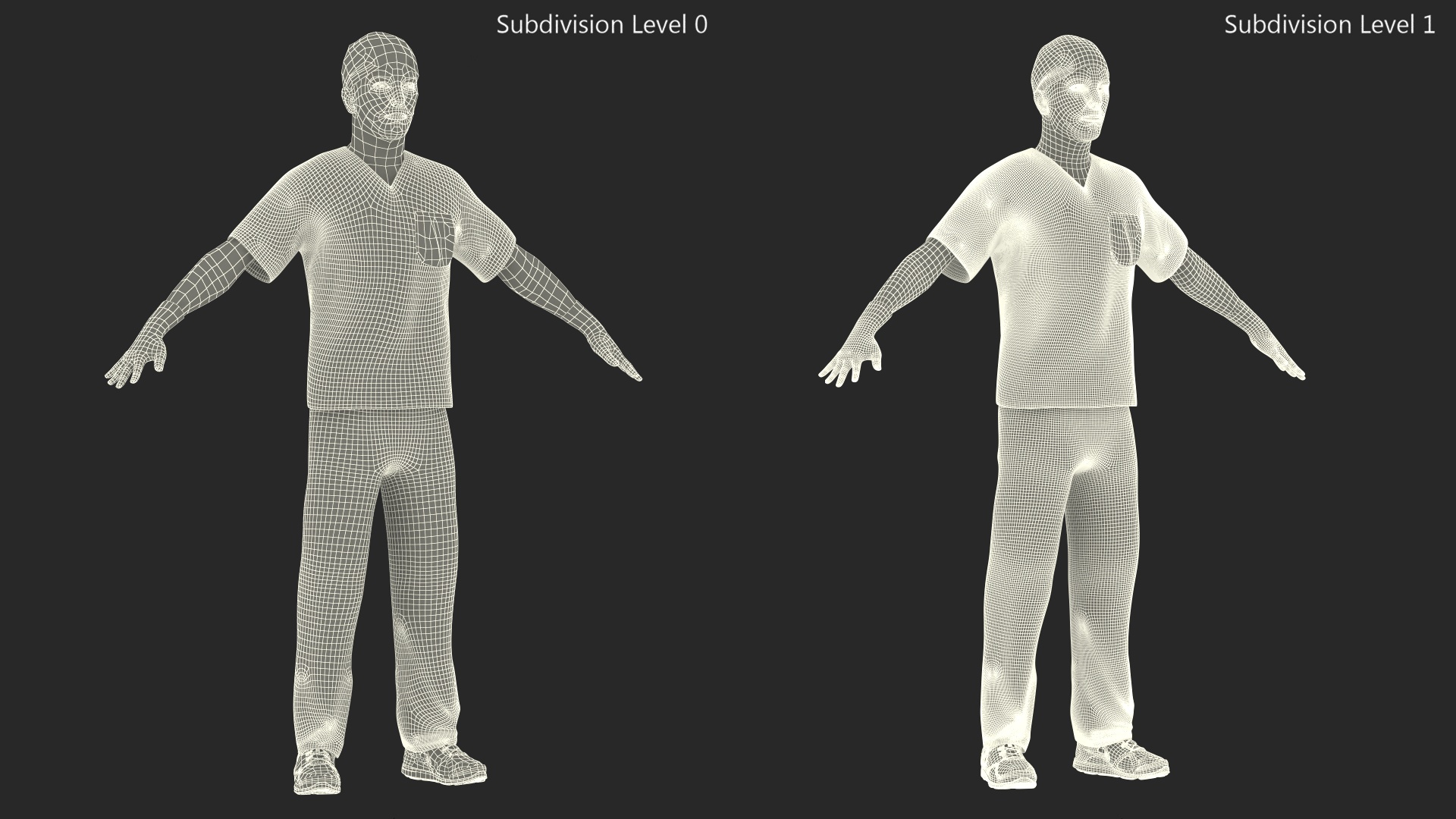 Male Doctor wearing Gloves Rigged for Maya 3D