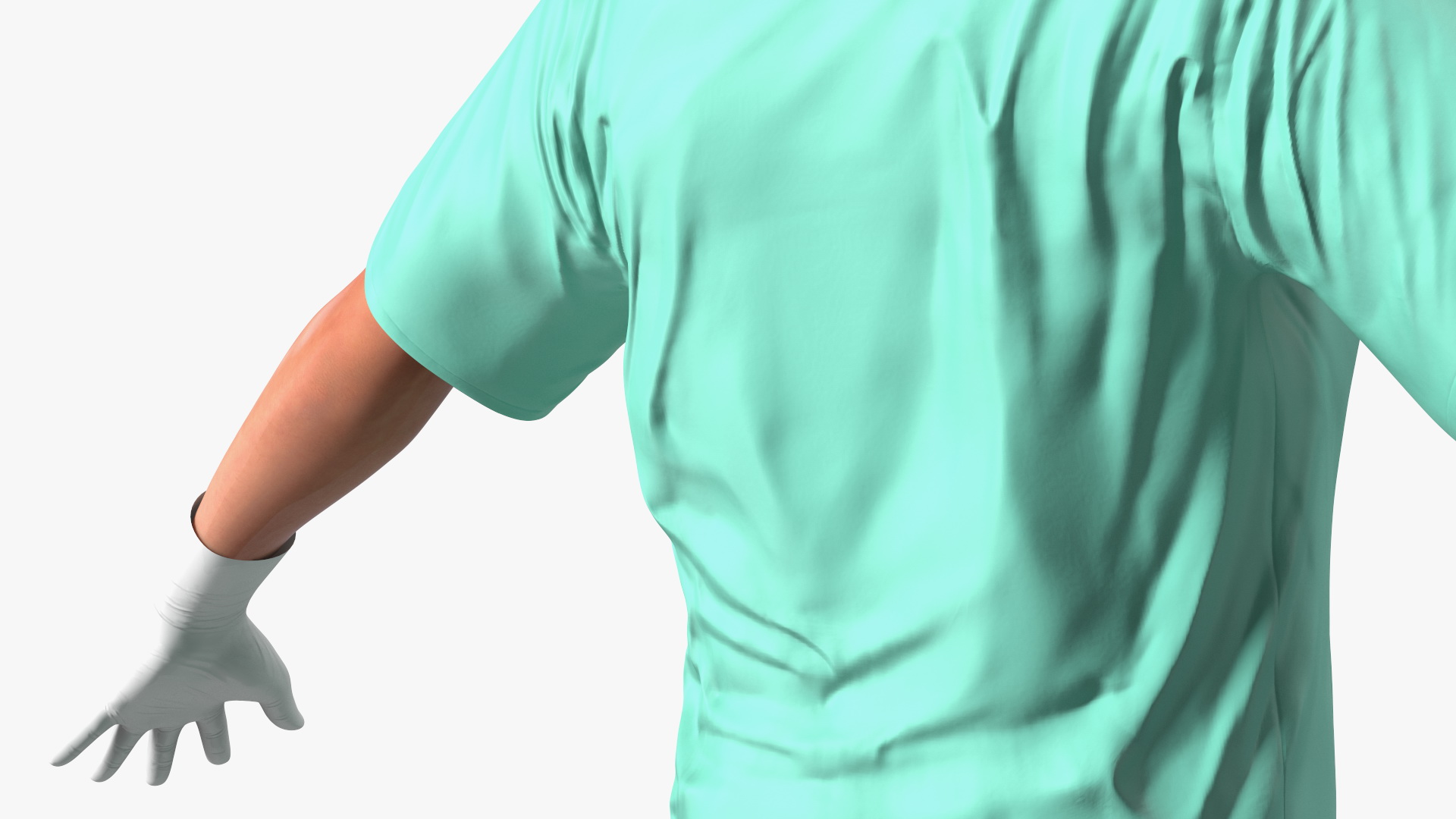 Male Doctor wearing Gloves Rigged for Maya 3D