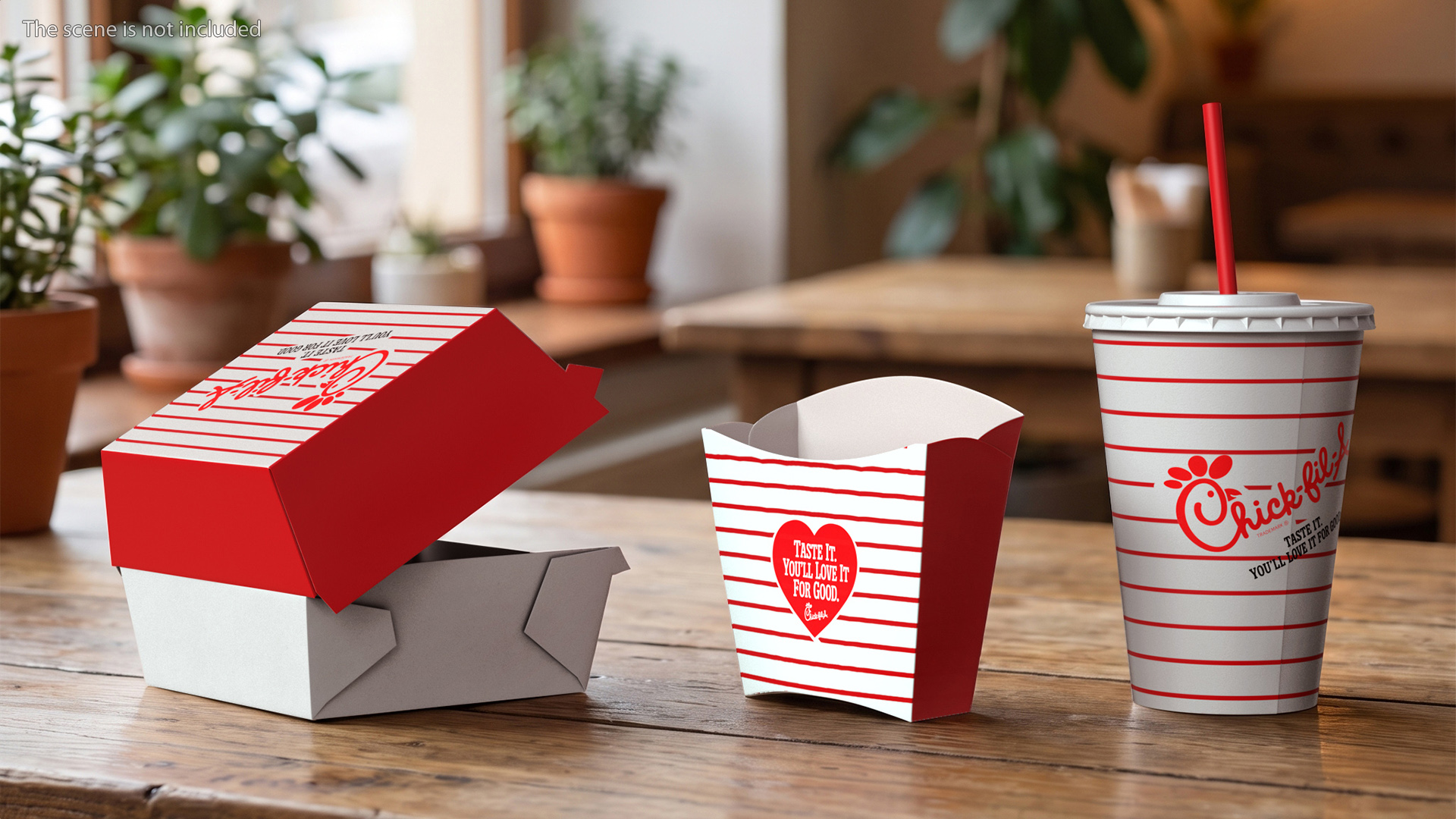 Chick fil A Burger Meal with Fries and Cola