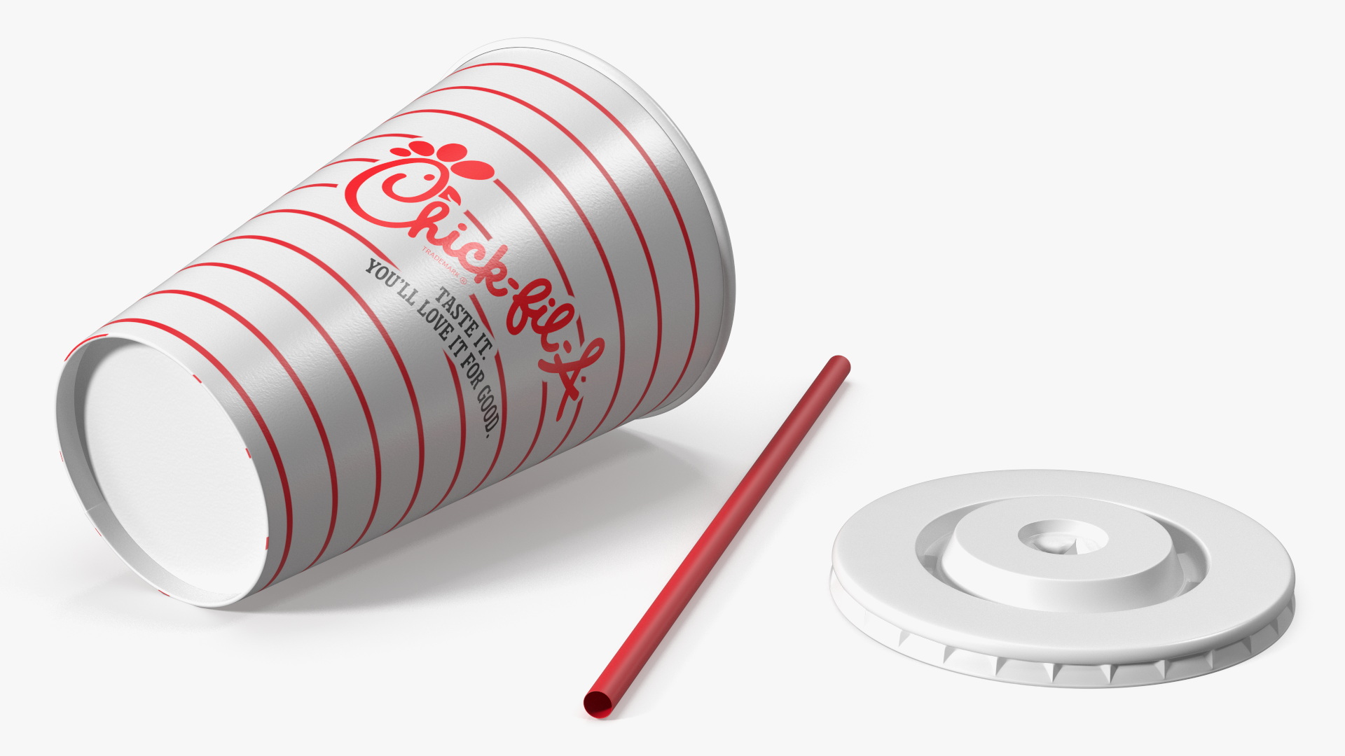 Chick fil A Burger Meal with Fries and Cola, view 8