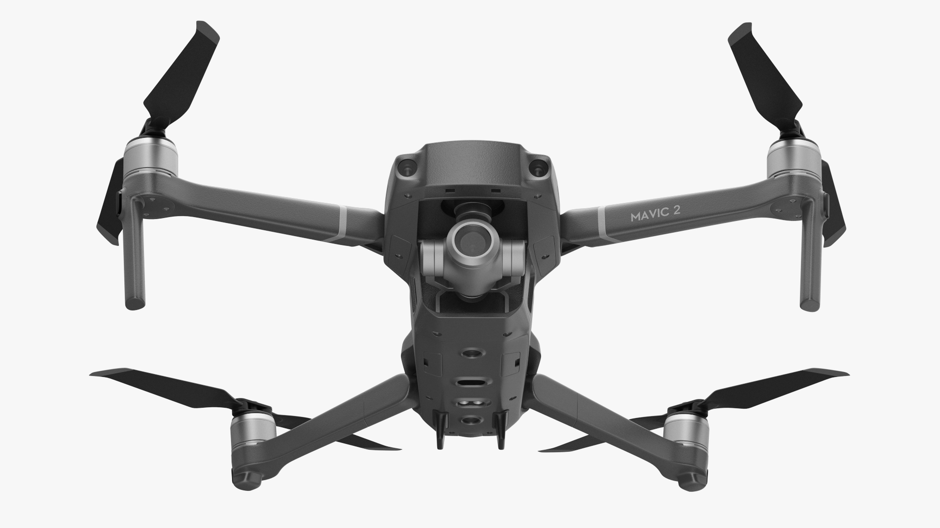 DJI Mavic 2 Zoom Quadcopter Rigged 3D model