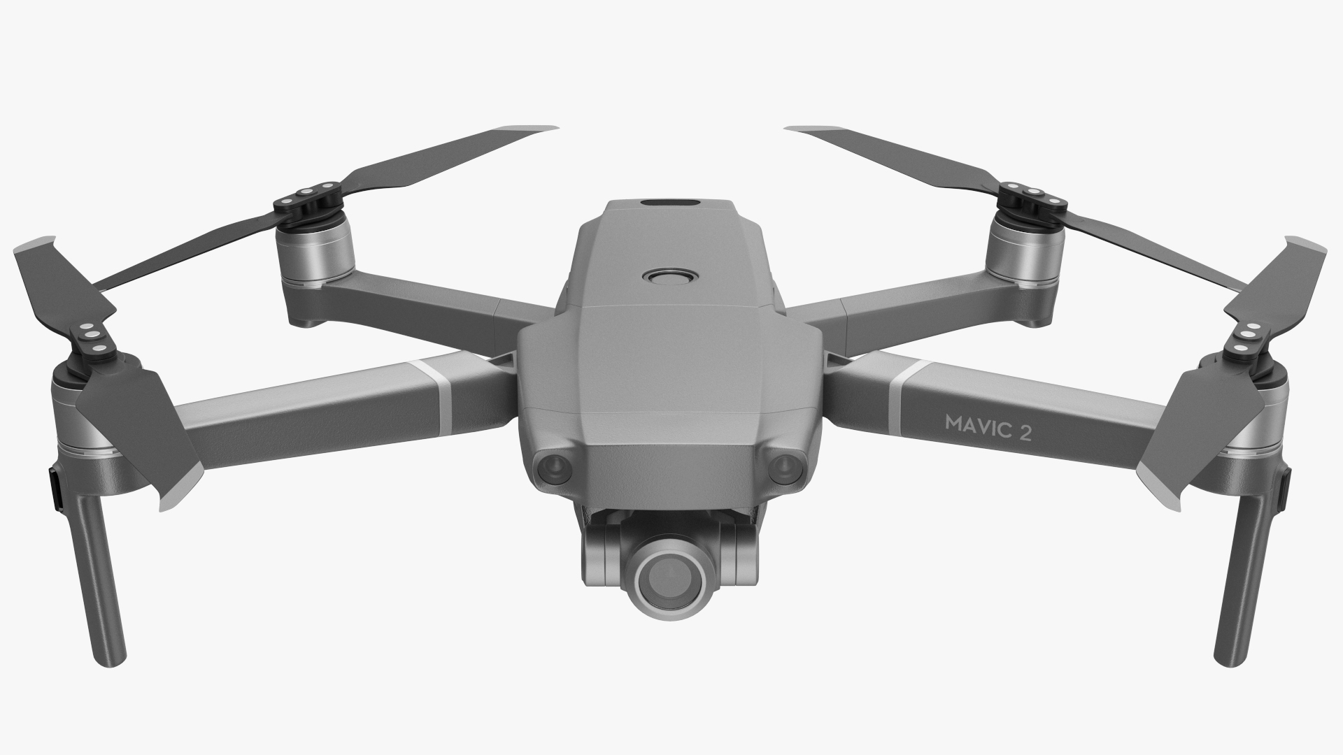 DJI Mavic 2 Zoom Quadcopter Rigged 3D model