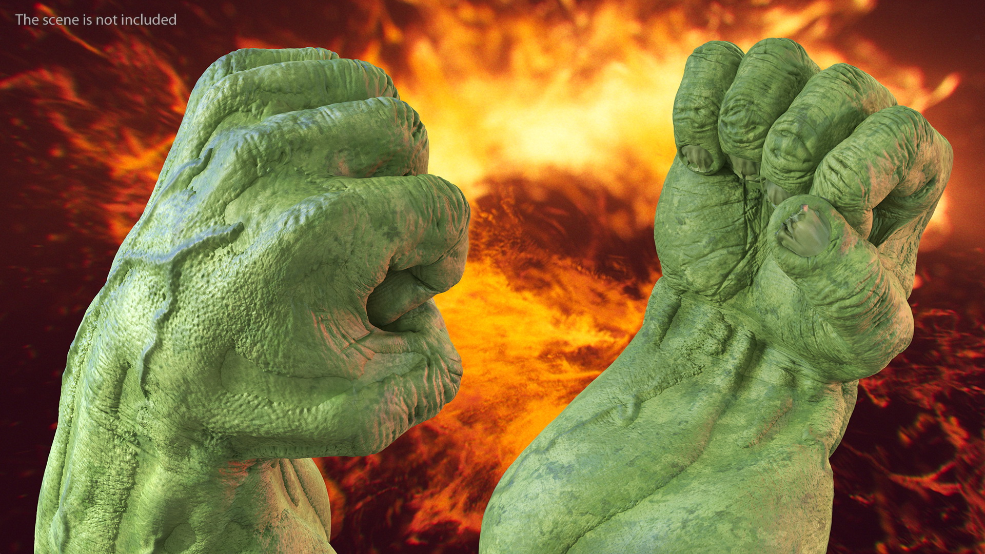 3D model Hulk Hands Fist
