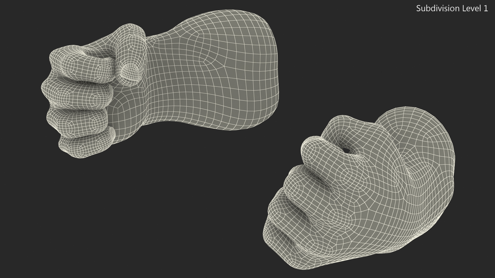 3D model Hulk Hands Fist