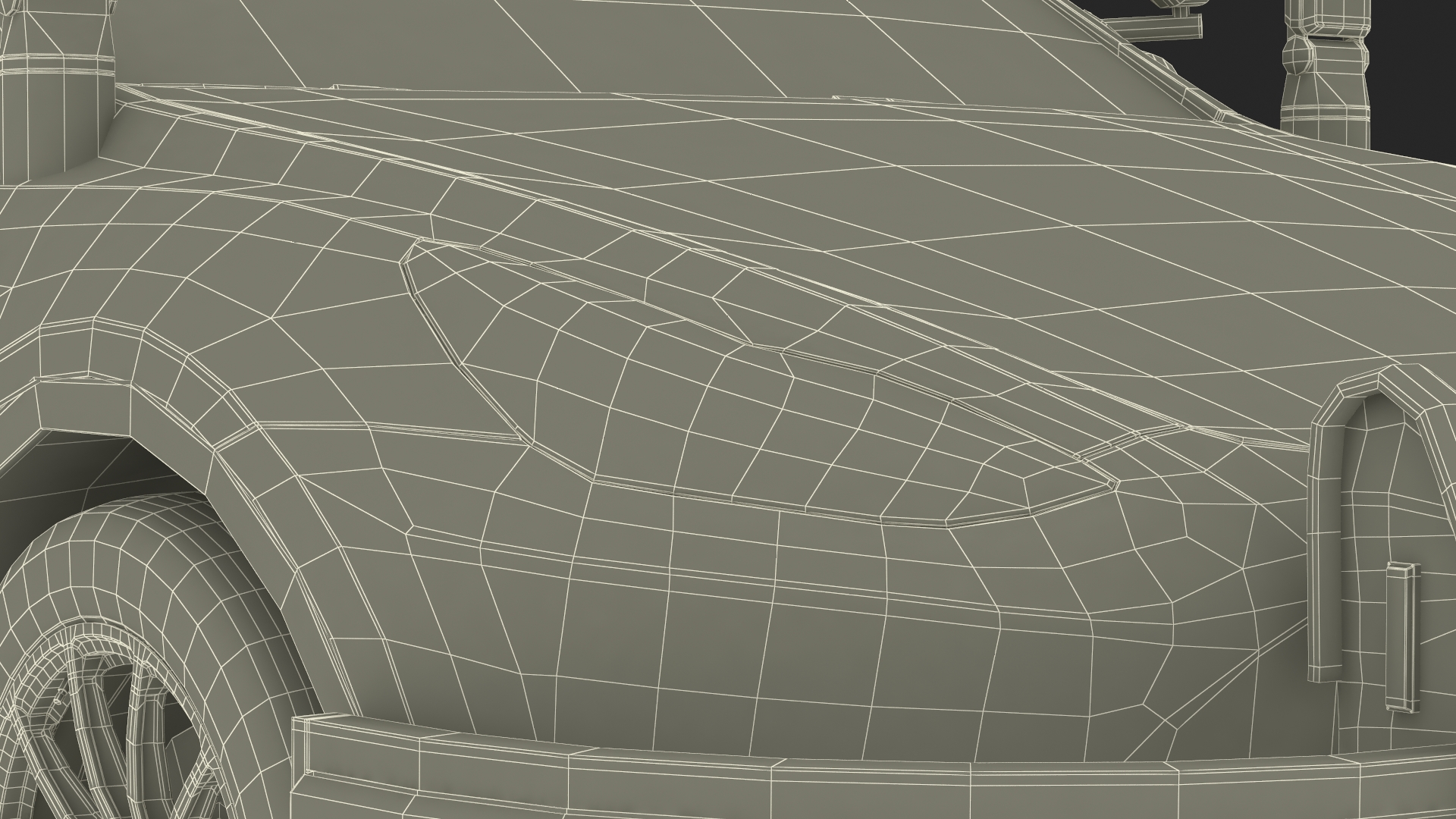 3D Police Tesla Model Y Rigged for Cinema 4D