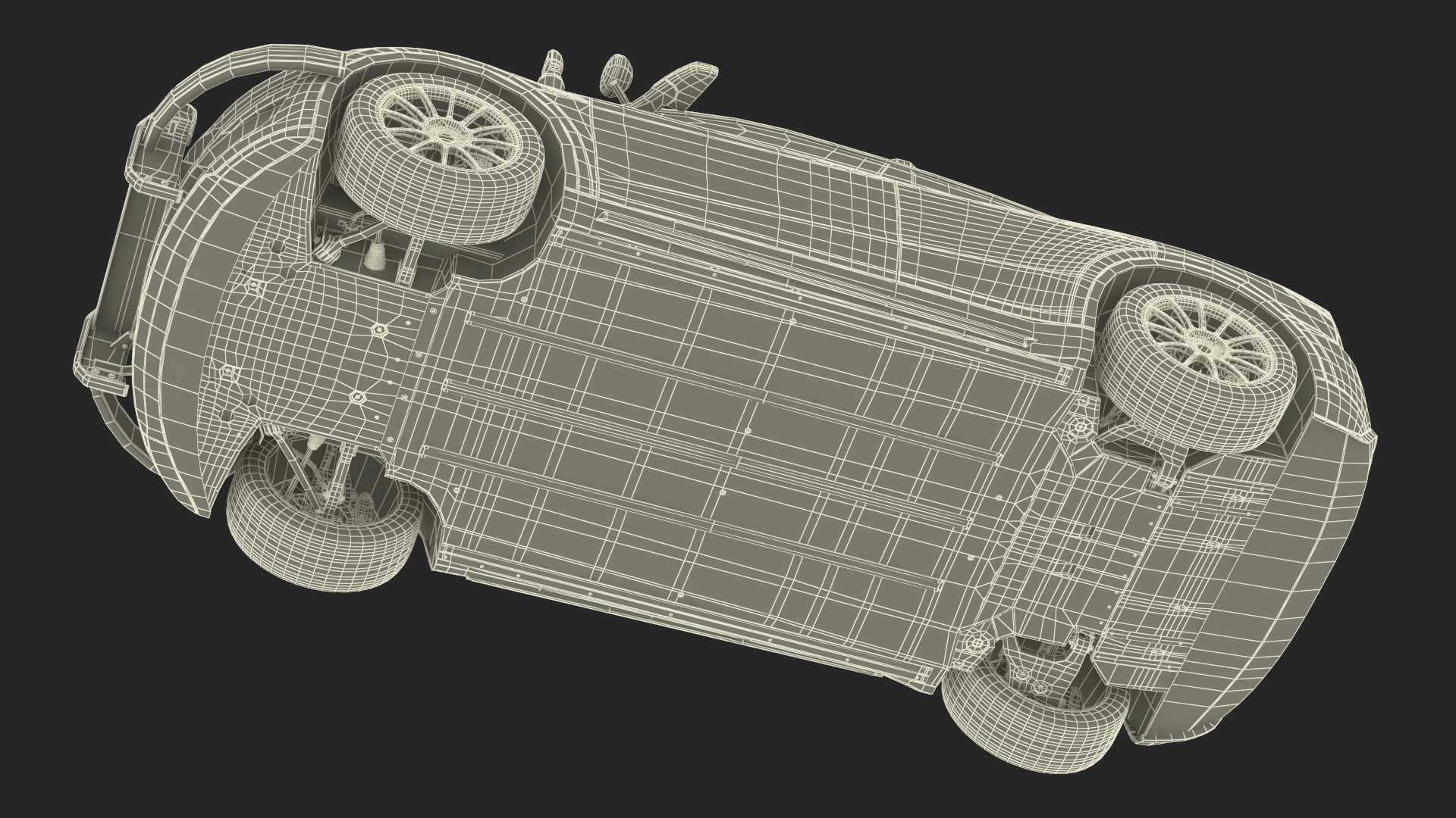 3D Police Tesla Model Y Rigged for Cinema 4D