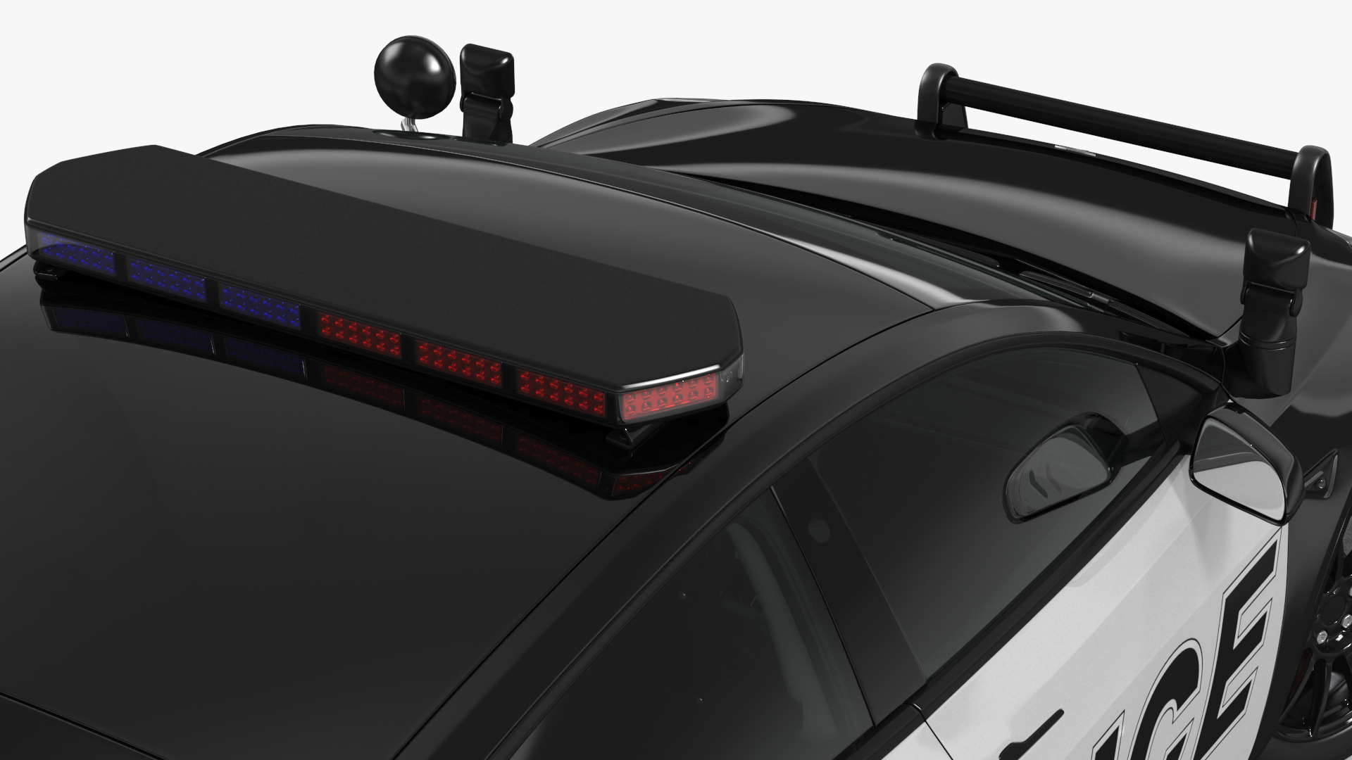 3D Police Tesla Model Y Rigged for Cinema 4D