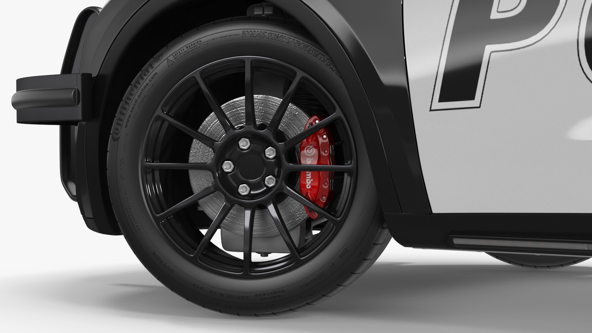 3D Police Tesla Model Y Rigged for Cinema 4D