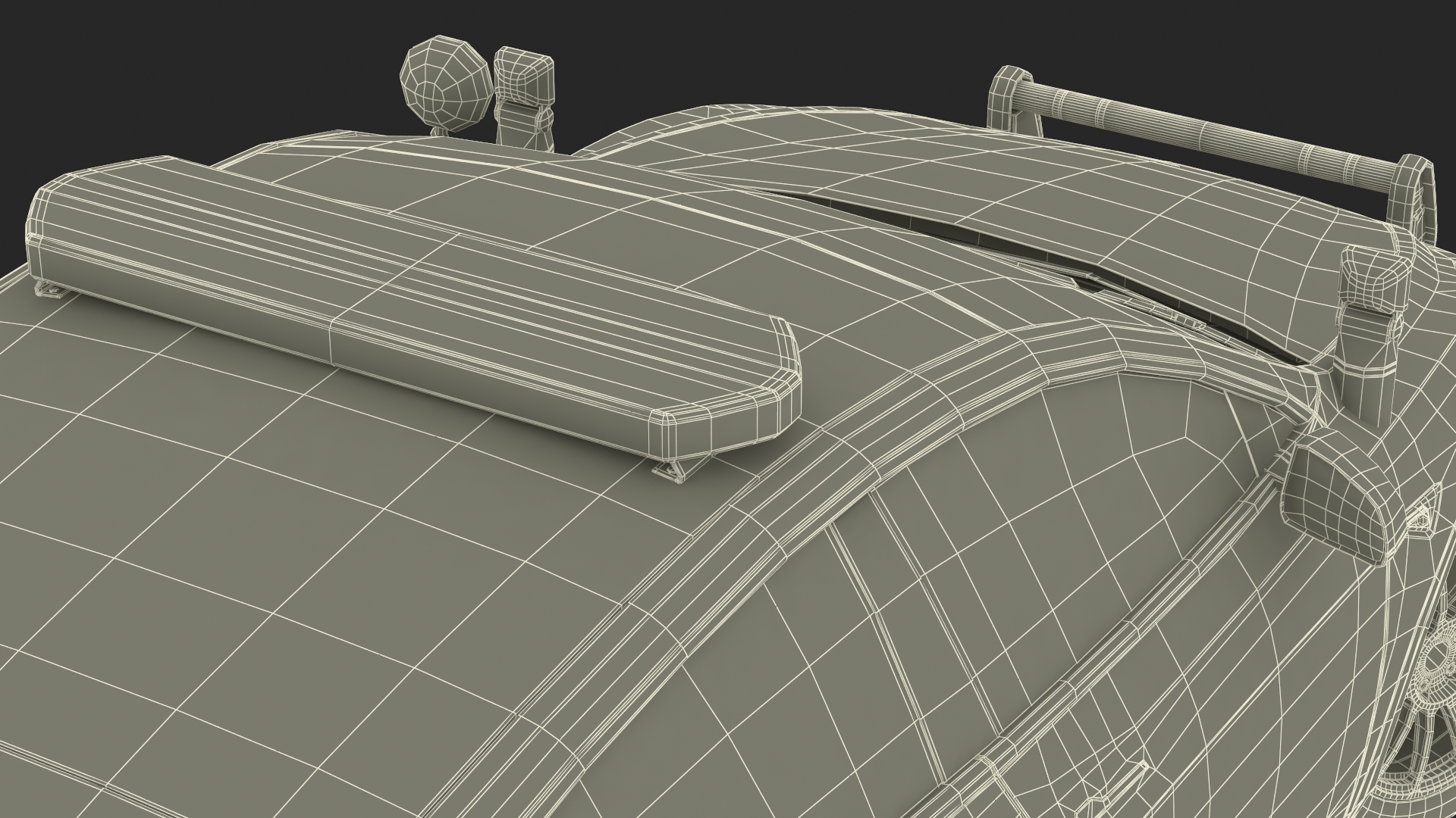 3D Police Tesla Model Y Rigged for Cinema 4D