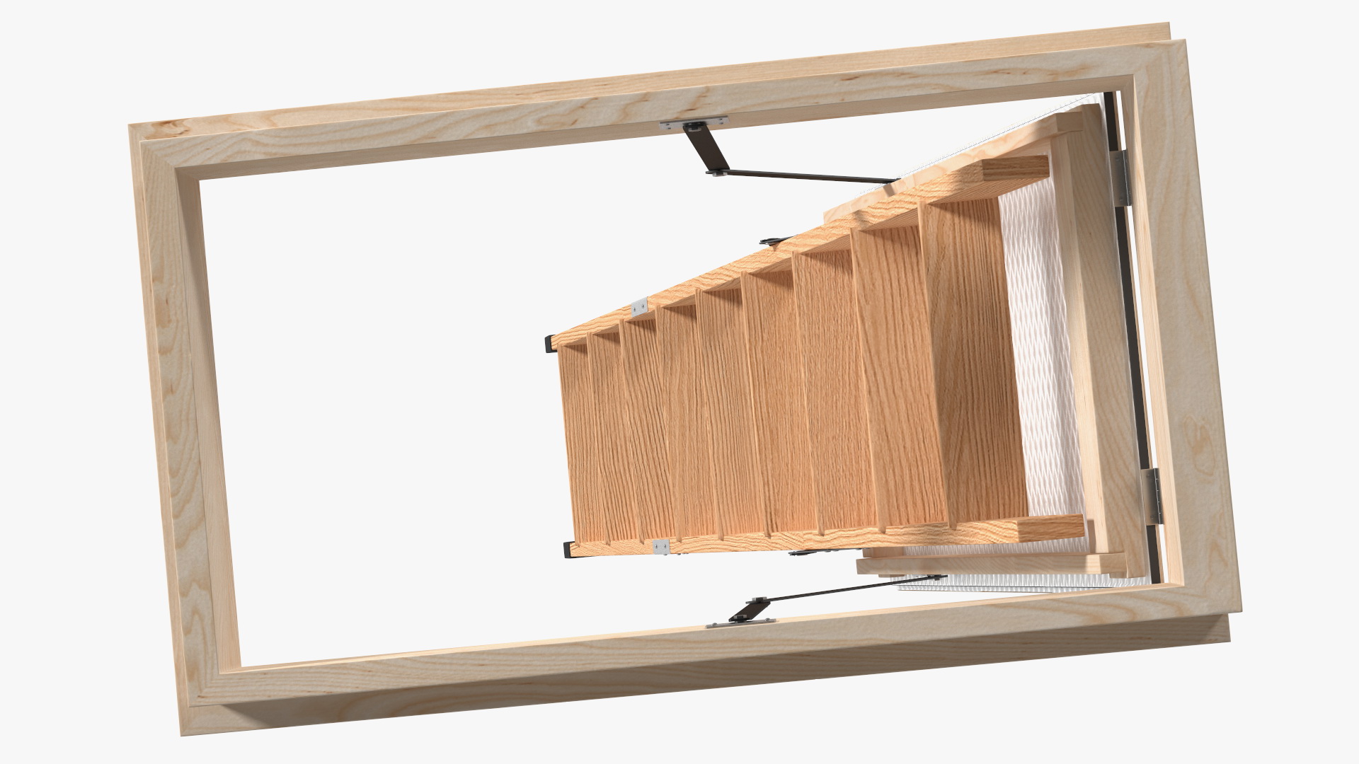 Attic Ladder Rigged 3D model