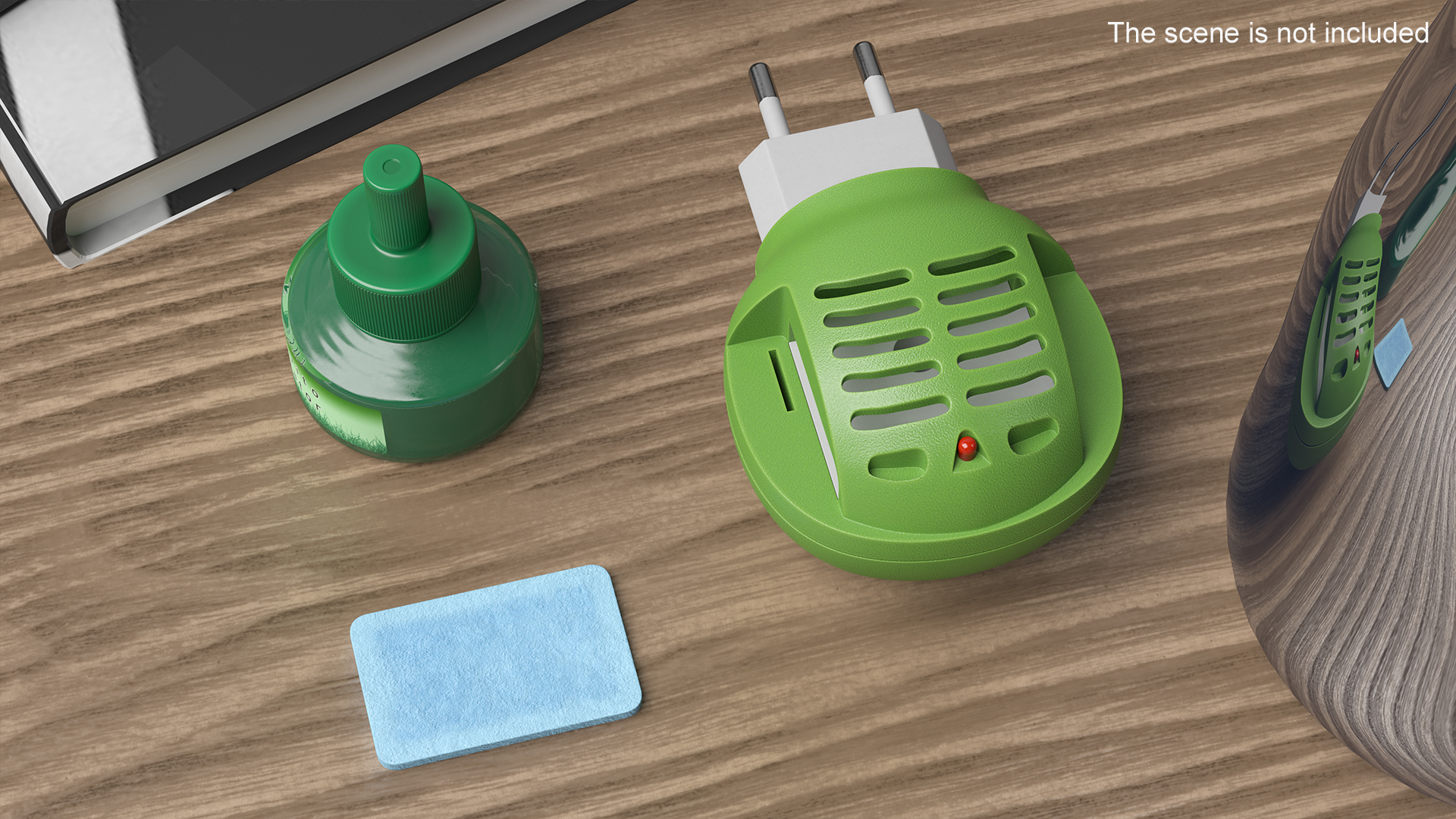 3D model Electric Mosquito Repellent Set Green Disassembled