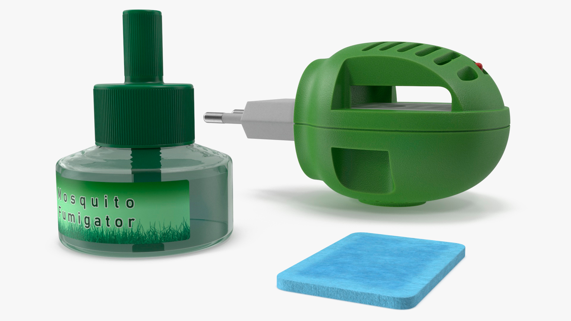3D model Electric Mosquito Repellent Set Green Disassembled