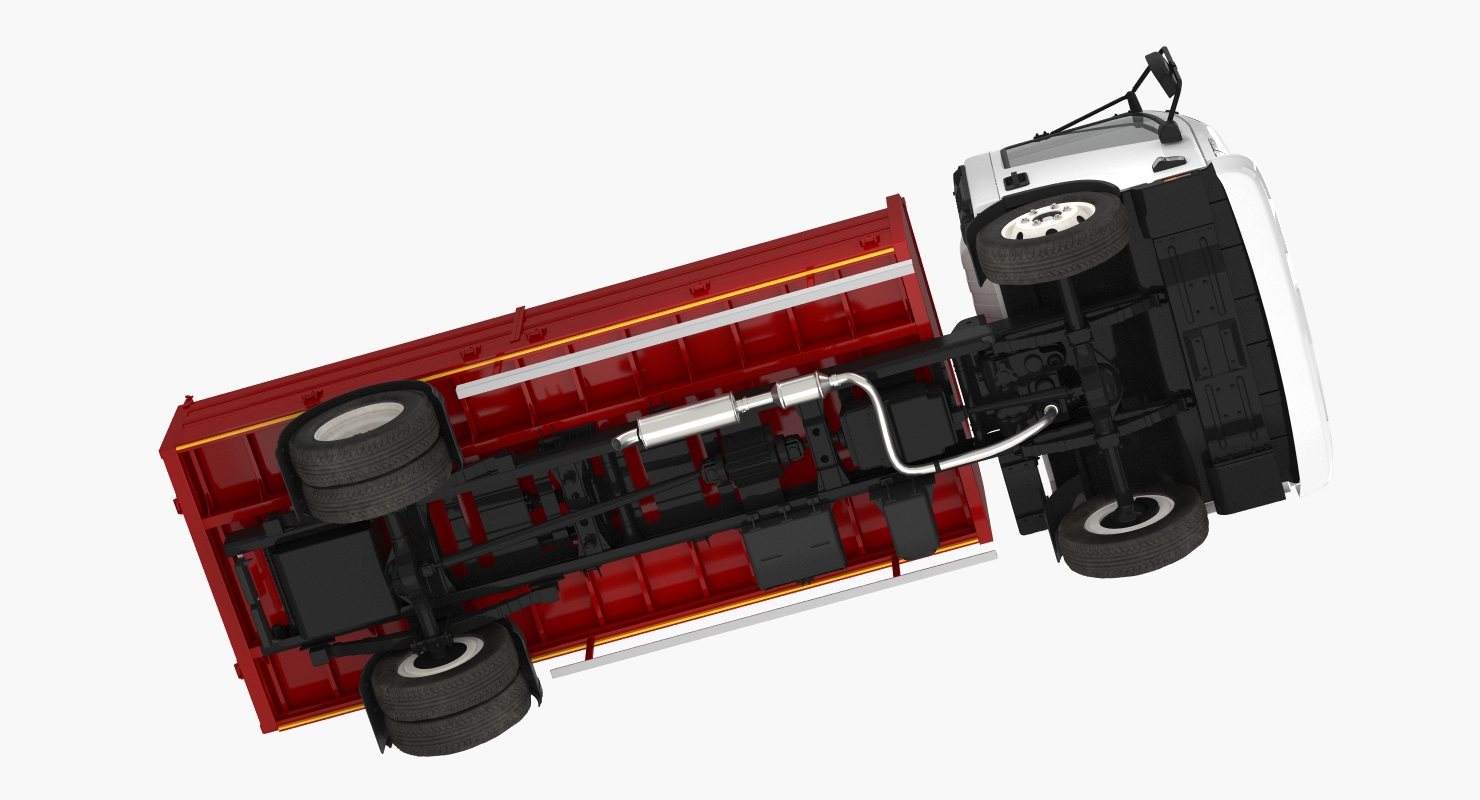 3D Isuzu NPR Dropside 2018 model