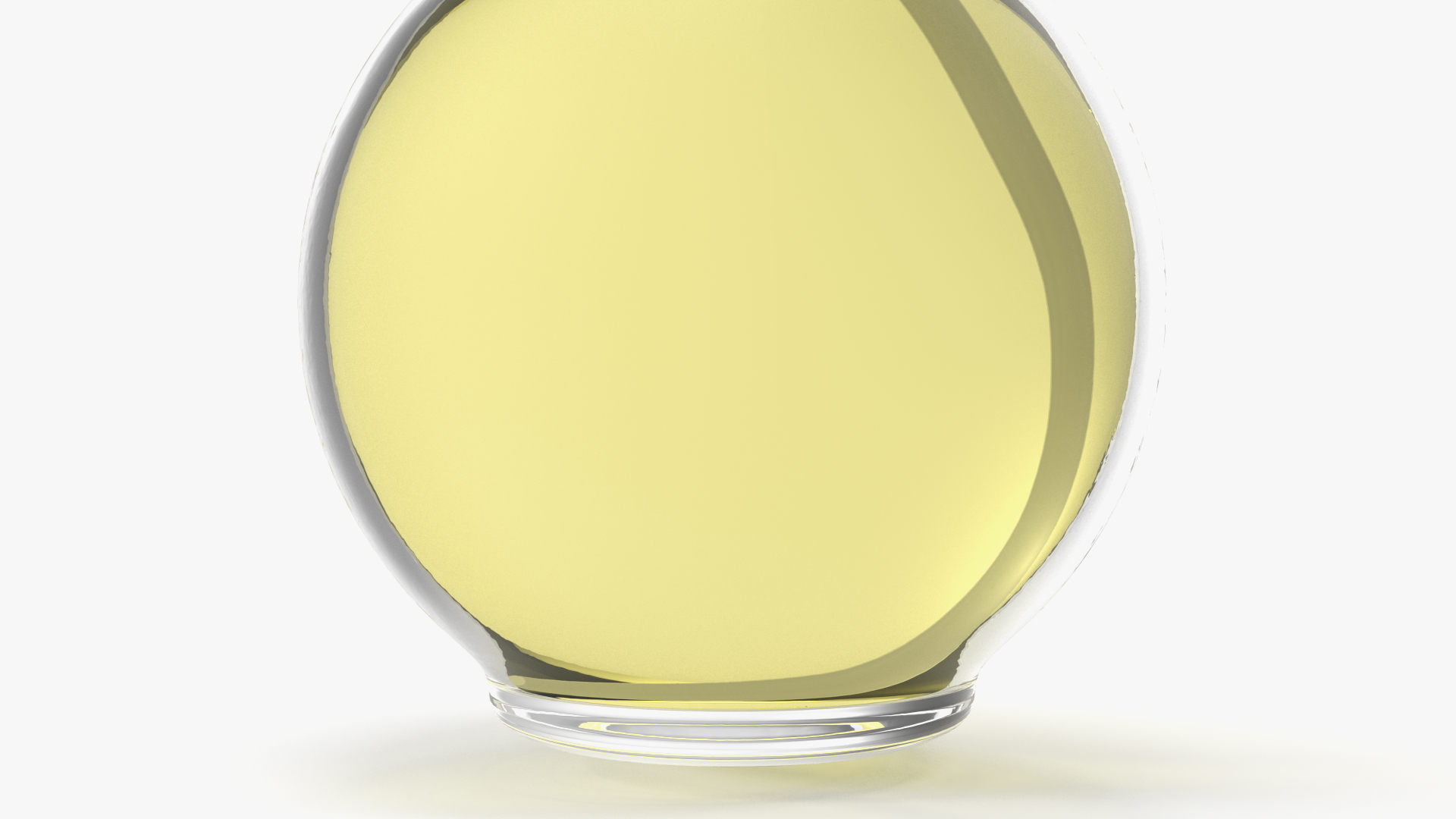3D model Spherical Perfume Bottle with Silver Cap