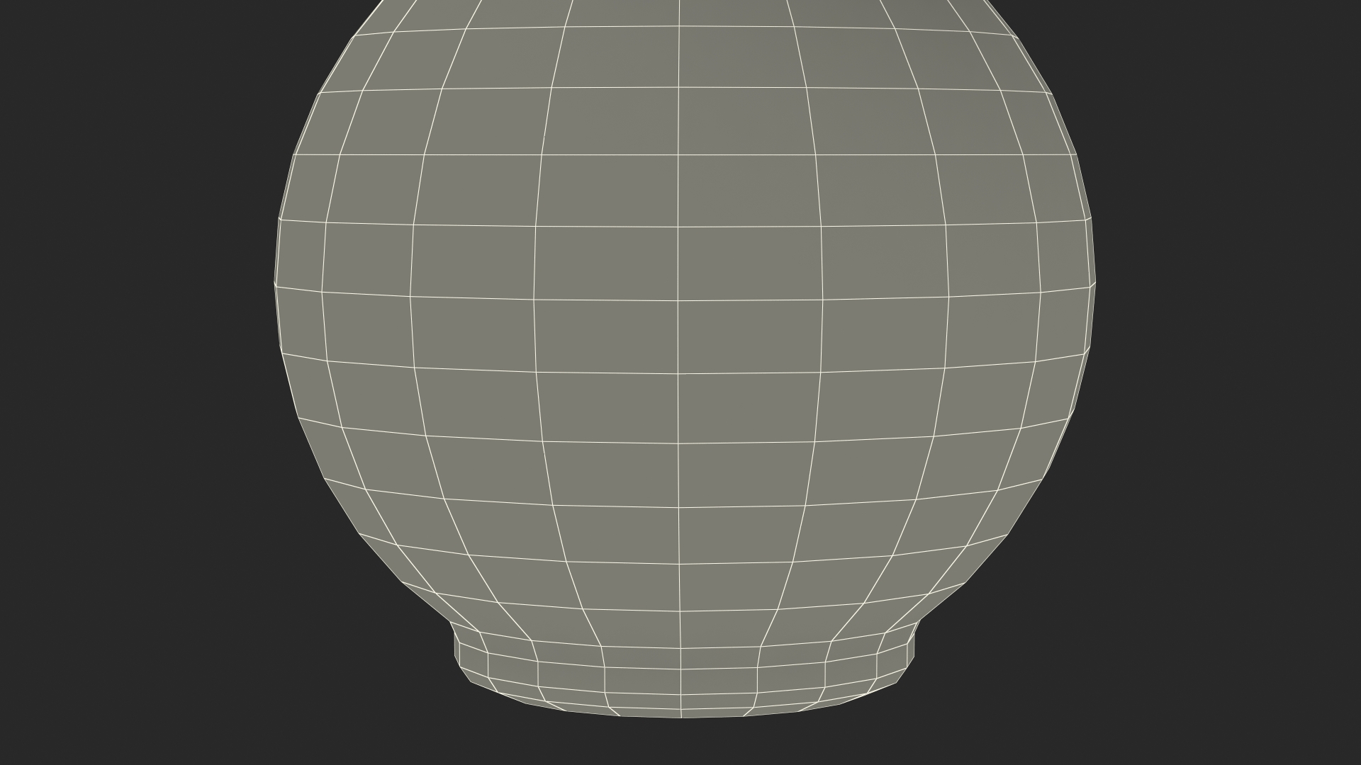 3D model Spherical Perfume Bottle with Silver Cap