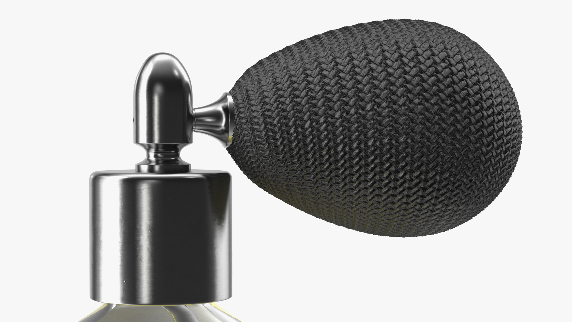 3D model Spherical Perfume Bottle with Silver Cap